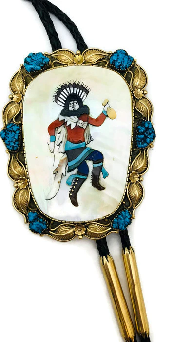 14k Gold Ervin Hoskie Bolo - Image 2