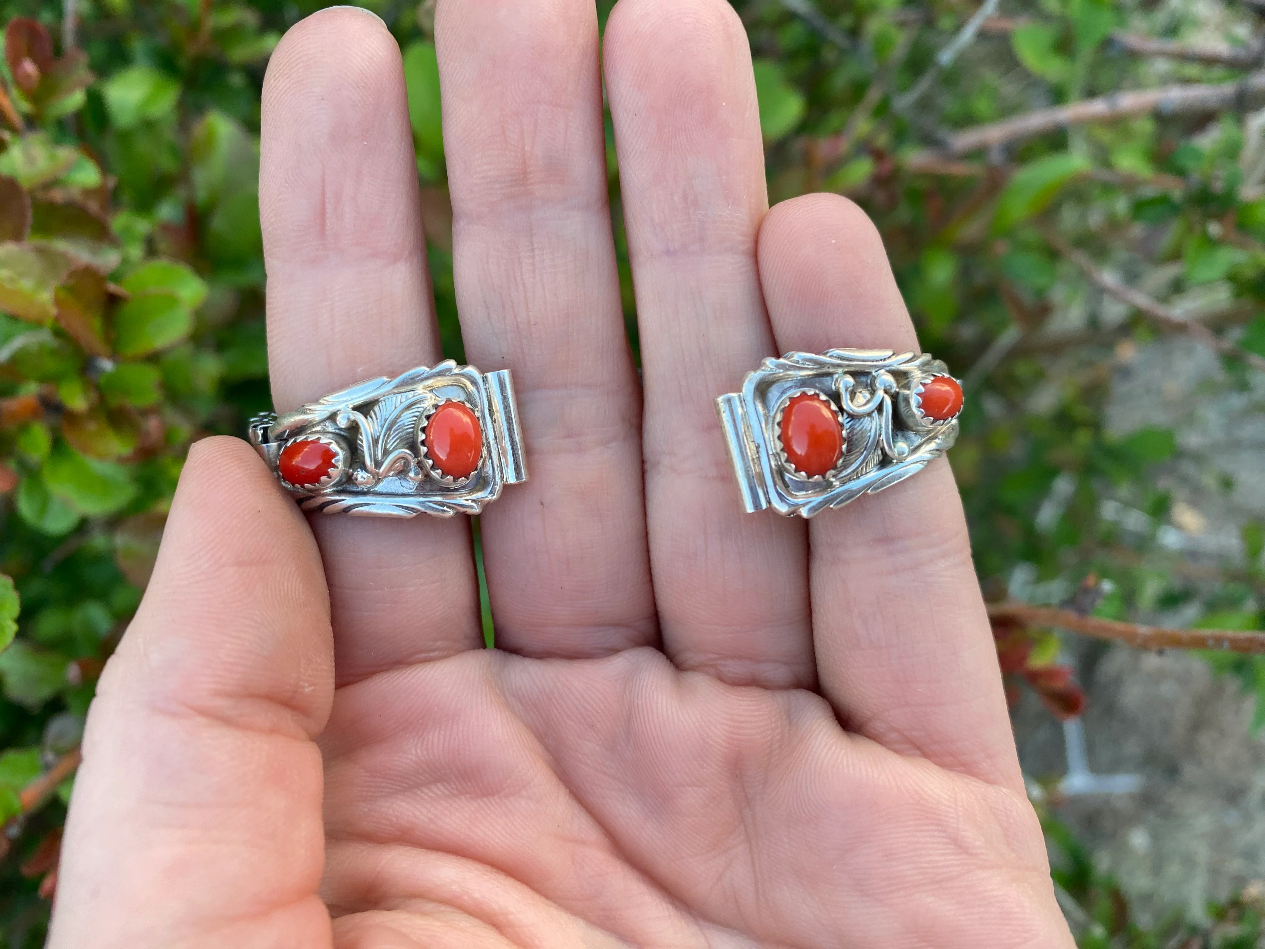4 Stone Coral Watch Band From The Rodgers Collection - Image 3