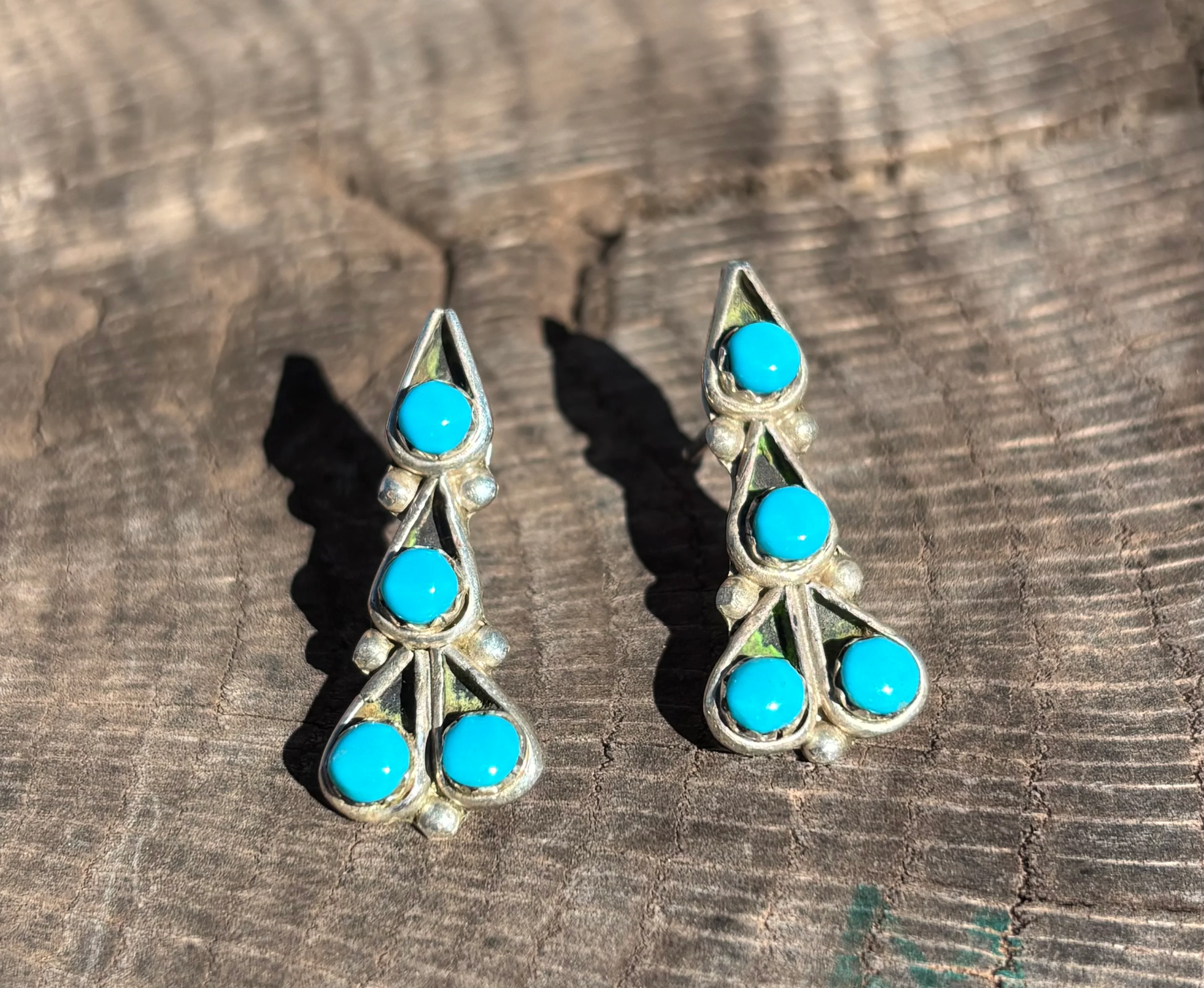 4 Stone Dangling Earring - Image 6