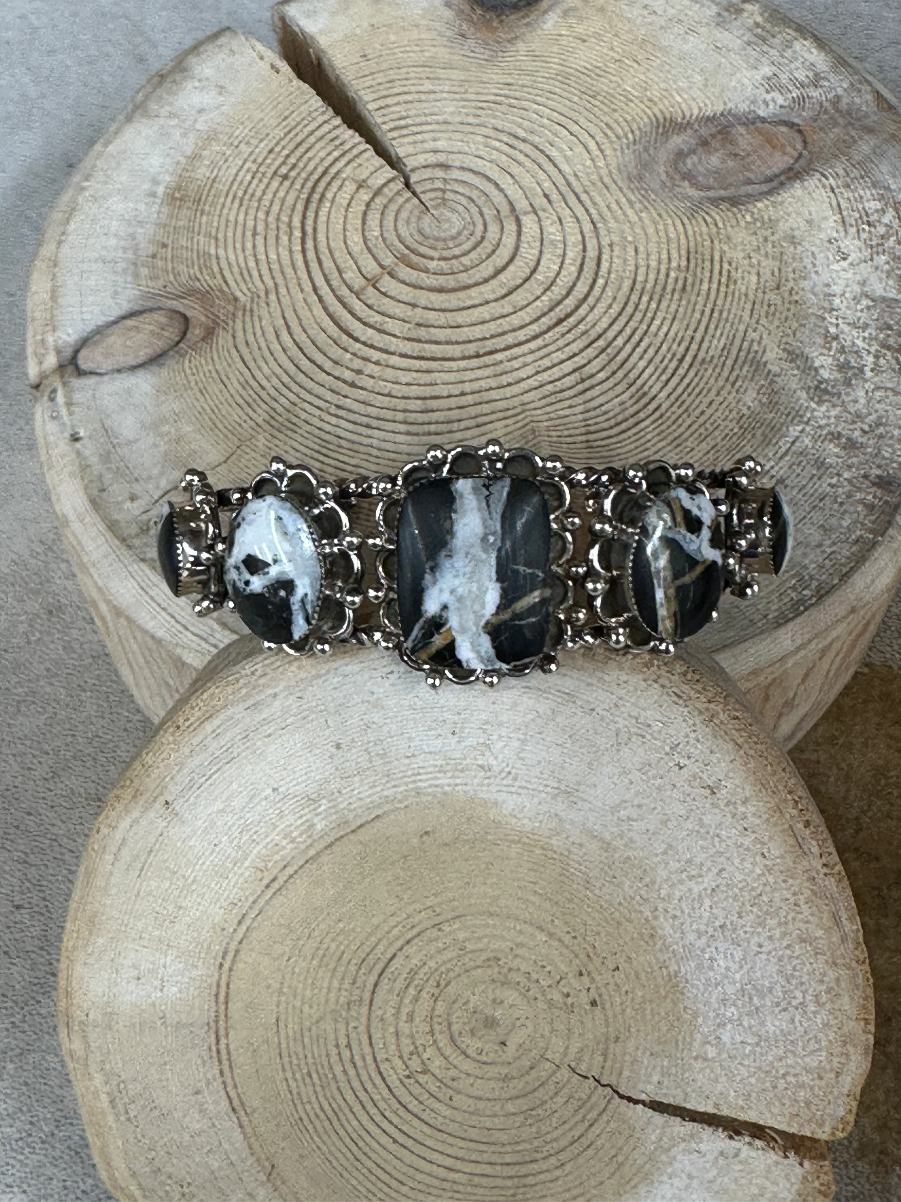 5 Stone White Buffalo Cuff - Image 4