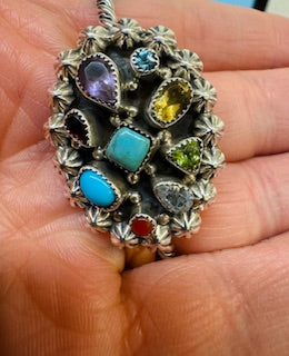 9 Stone Twisted Bracelet By David Lopez - Image 2
