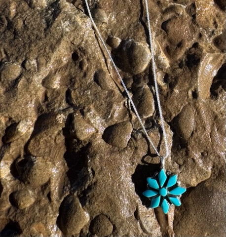 Azure Blue Turquoise Pendant - Image 3
