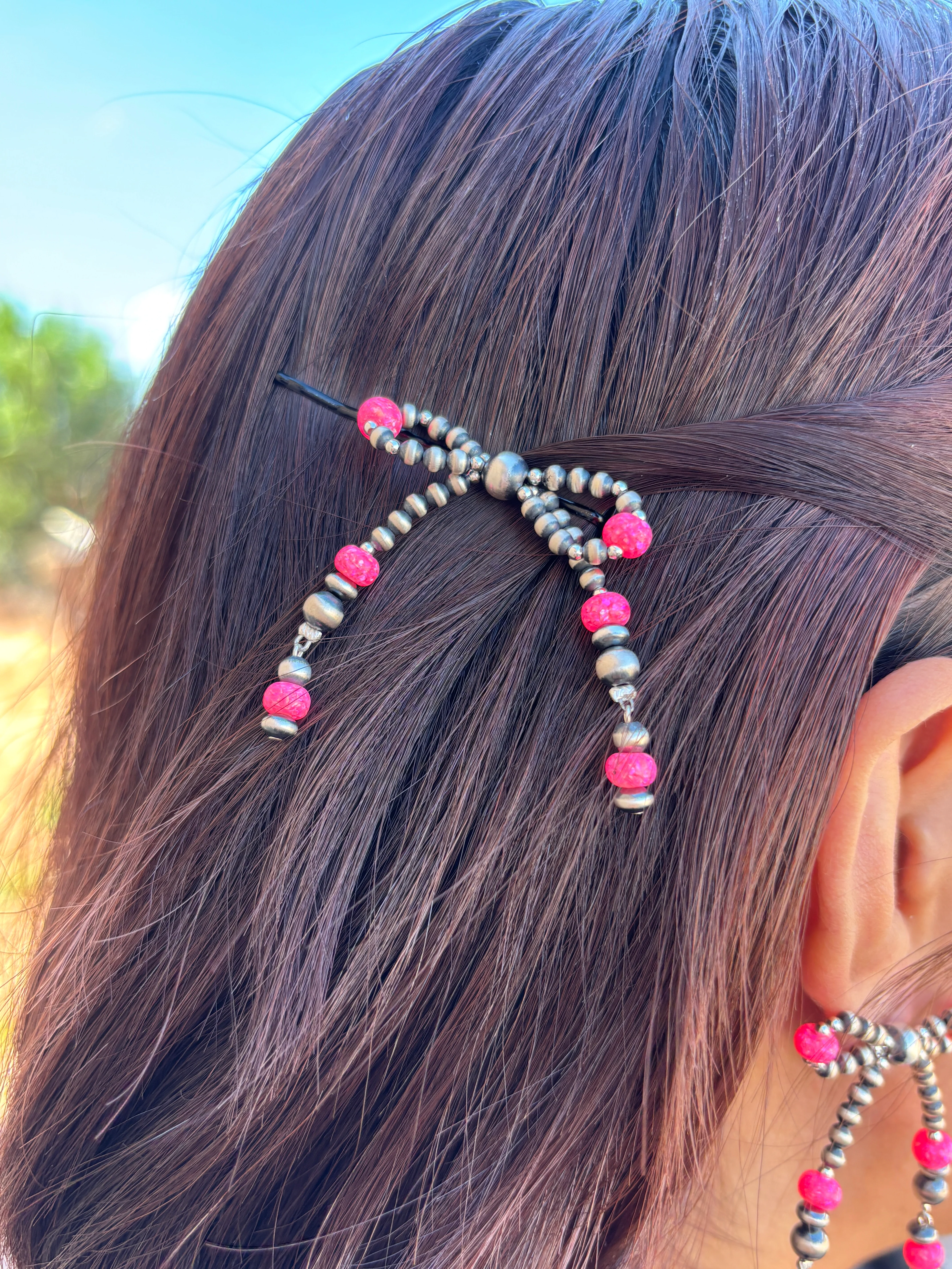 Pearl Bow Tie Hair Accessory - Image 9