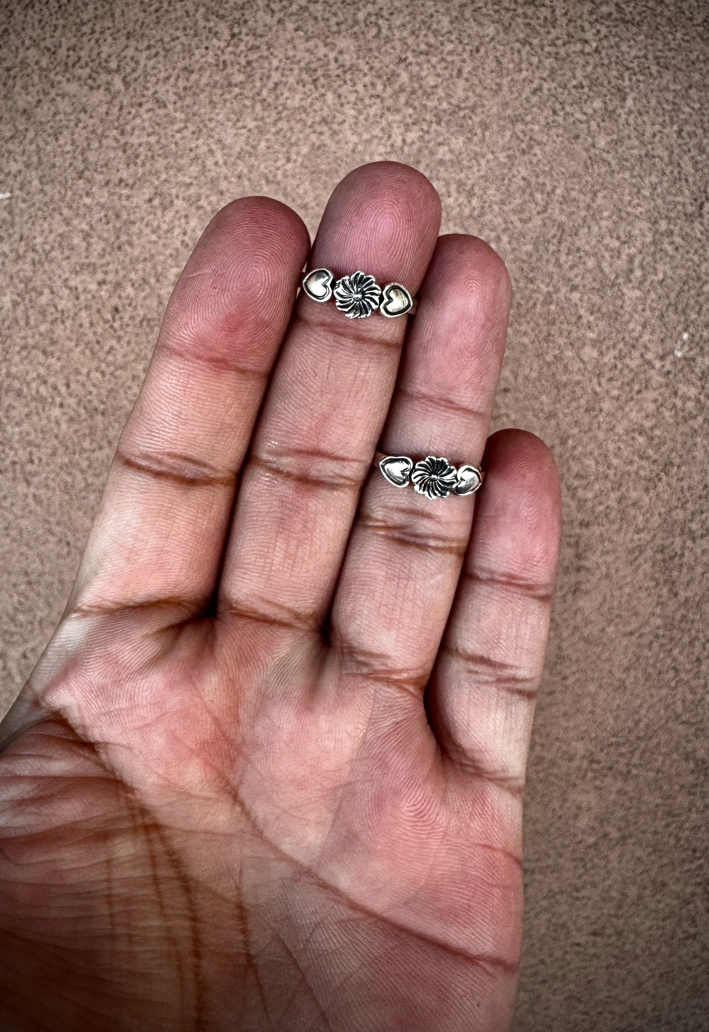 Chaco Canyon Heart Flower Ring - Image 4