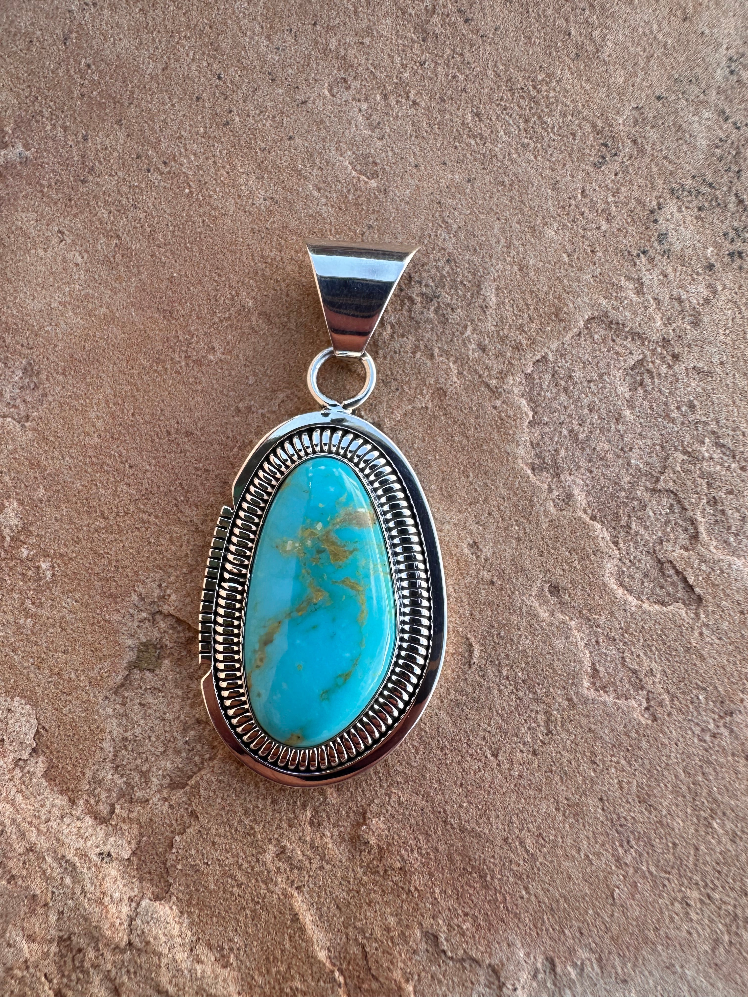 Chaco Canyon Turquoise Pendant - Image 3