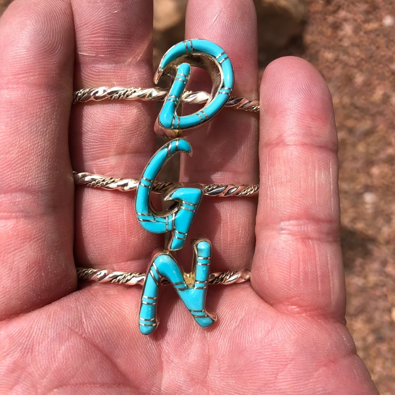 Chaco Initial Zuni Cuffs - Image 4