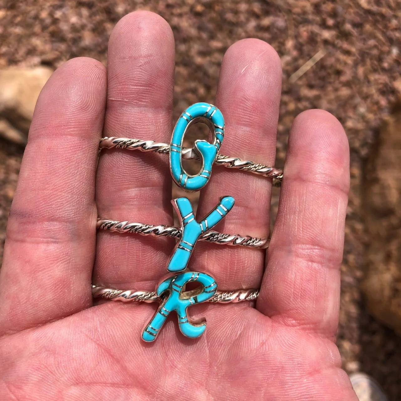Chaco Initial Zuni Cuffs - Image 5