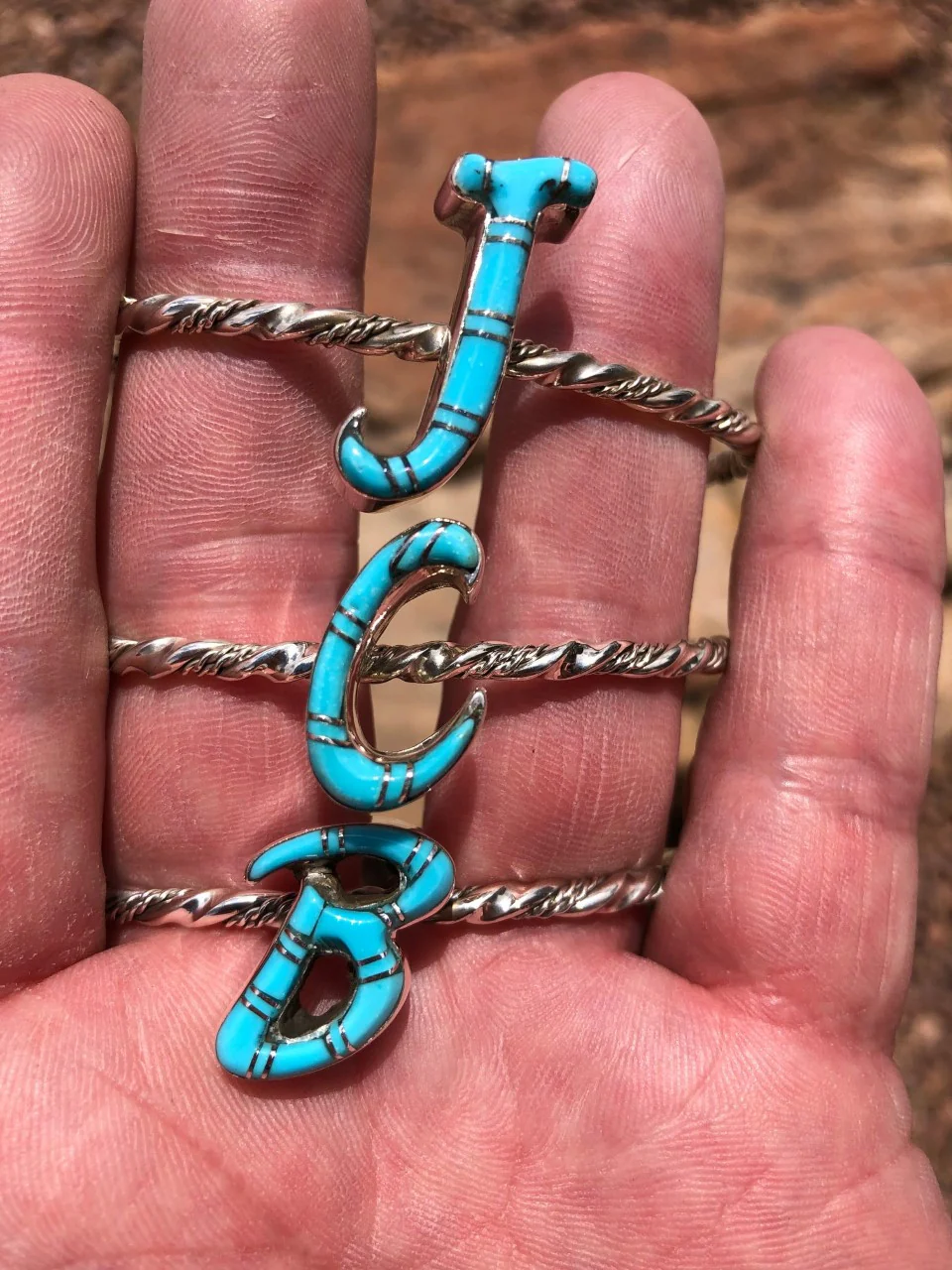 Chaco Initial Zuni Cuffs - Image 6
