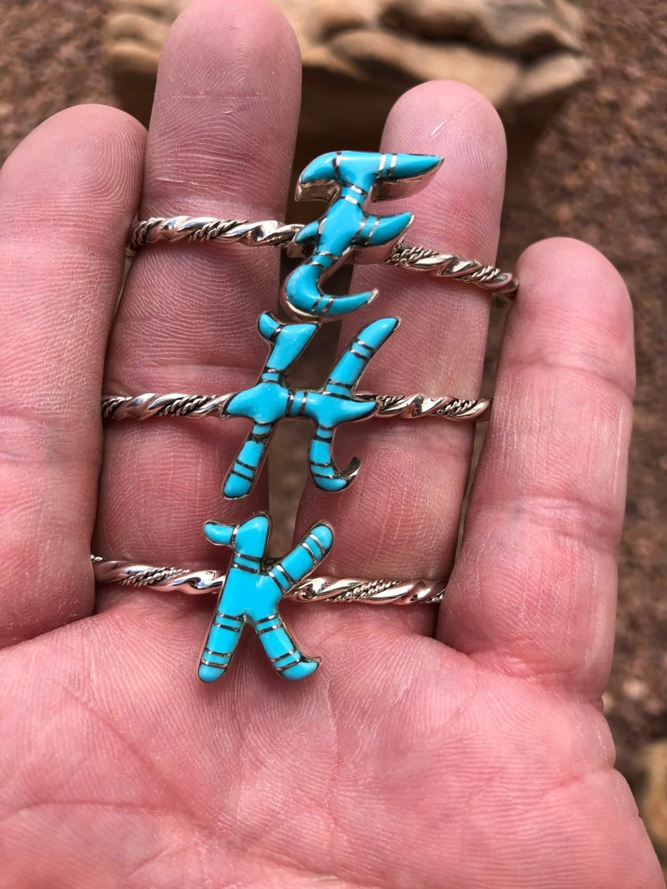 Chaco Initial Zuni Cuffs - Image 7