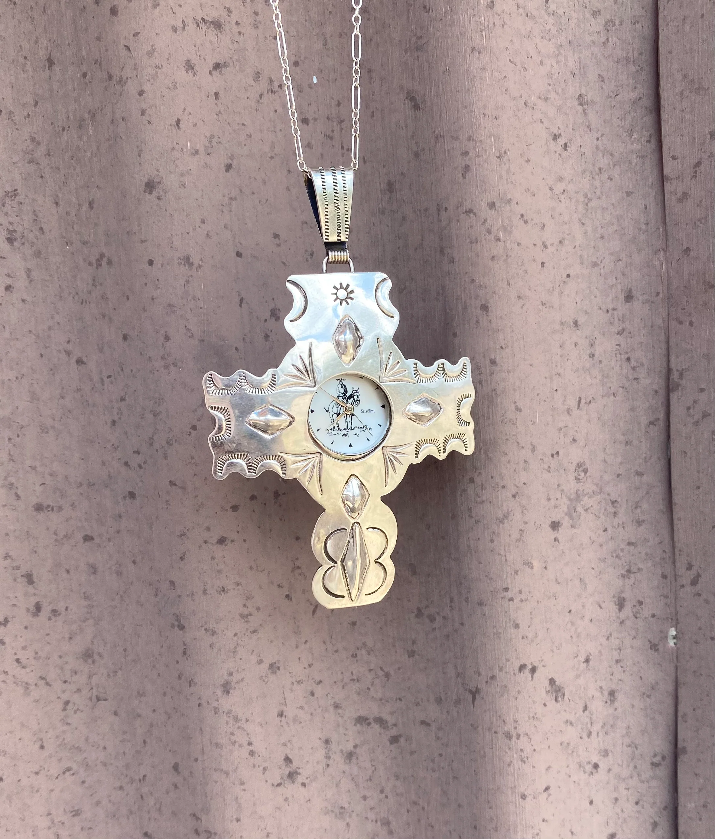 Clock Cross Necklace From The Rodgers Collection - Image 2