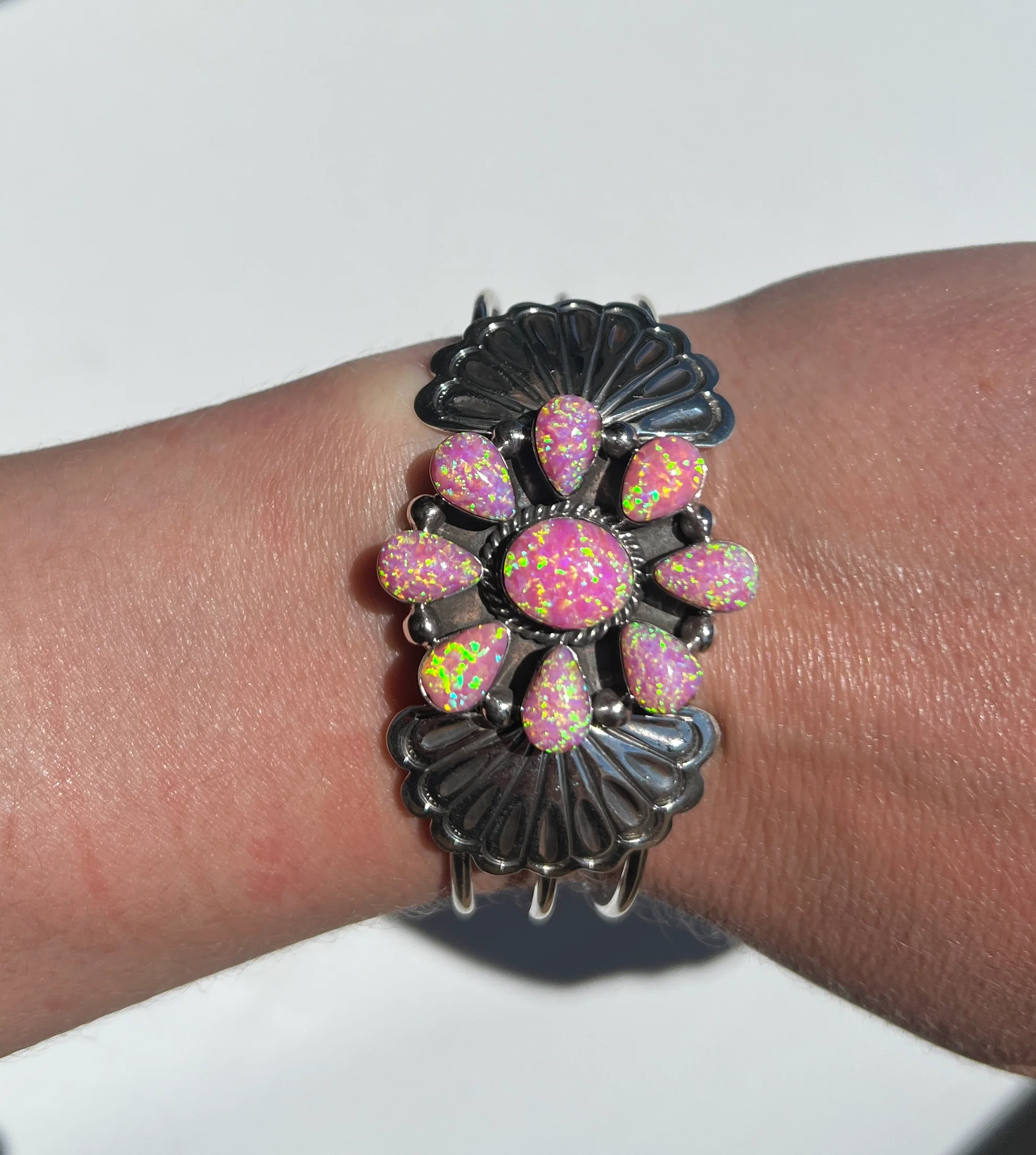 Cluster Cotton Candy Barbie Cuff - Image 2