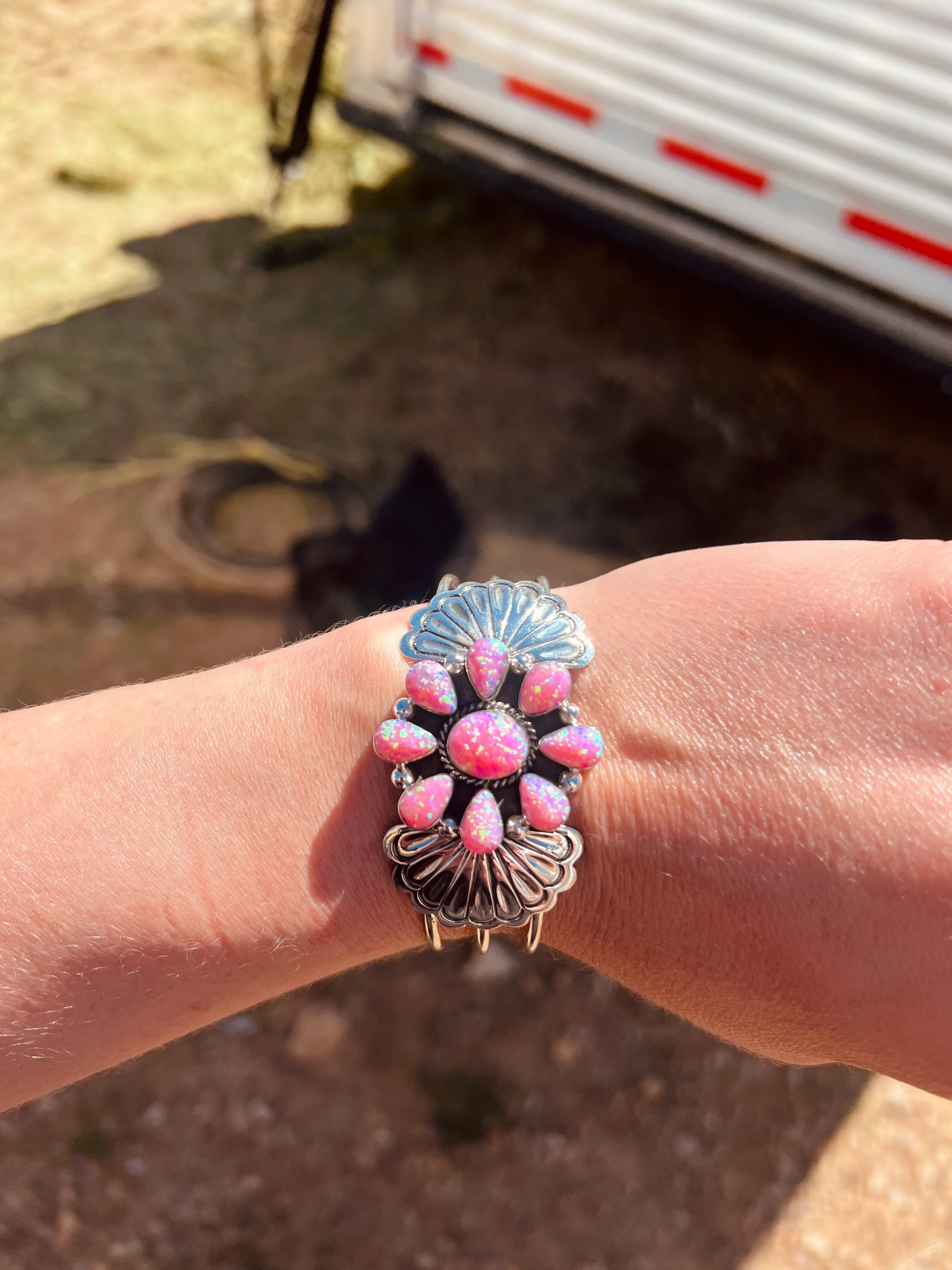 Cluster Cotton Candy Barbie Cuff - Image 3