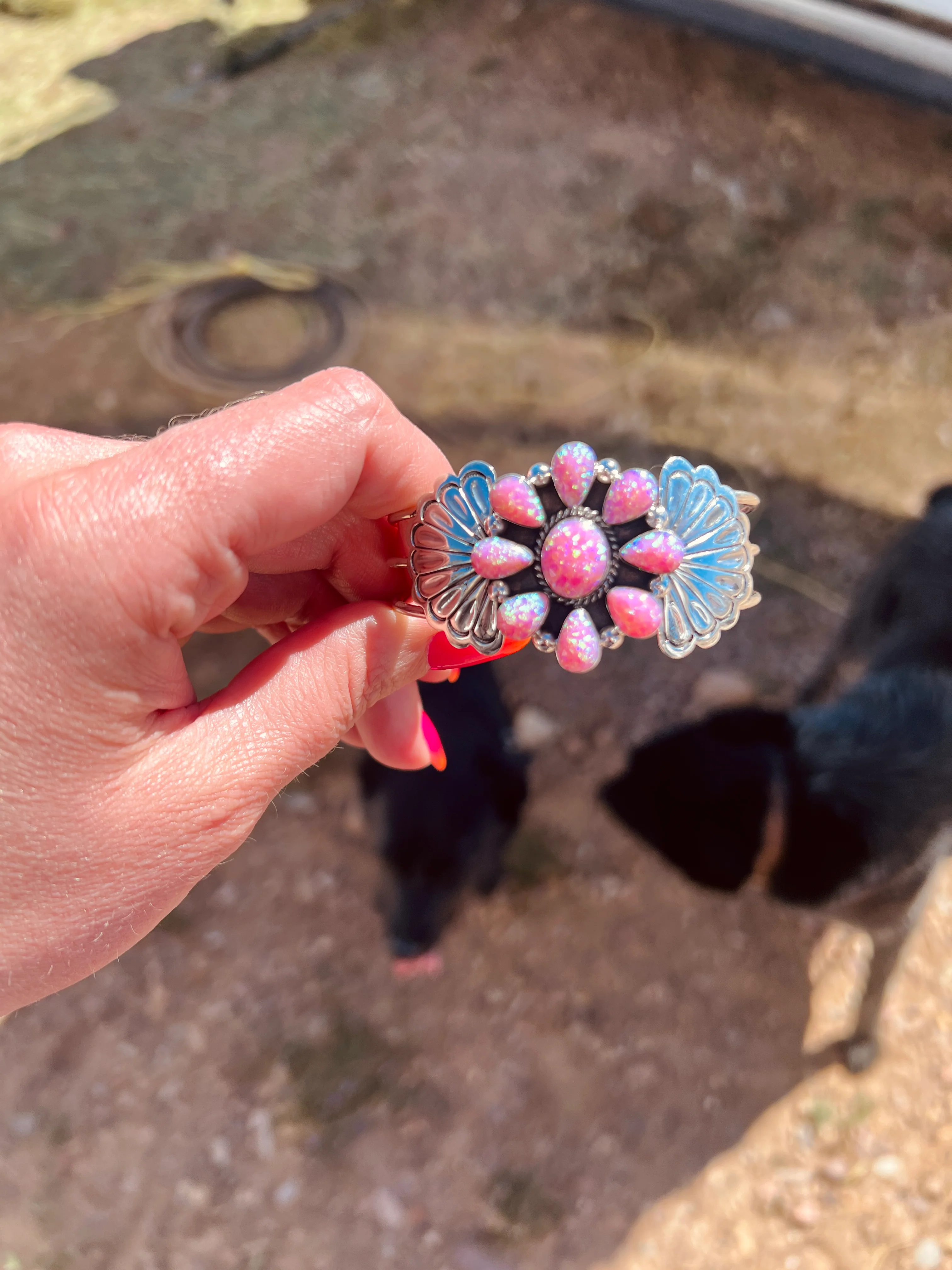 Cluster Cotton Candy Barbie Cuff - Image 4