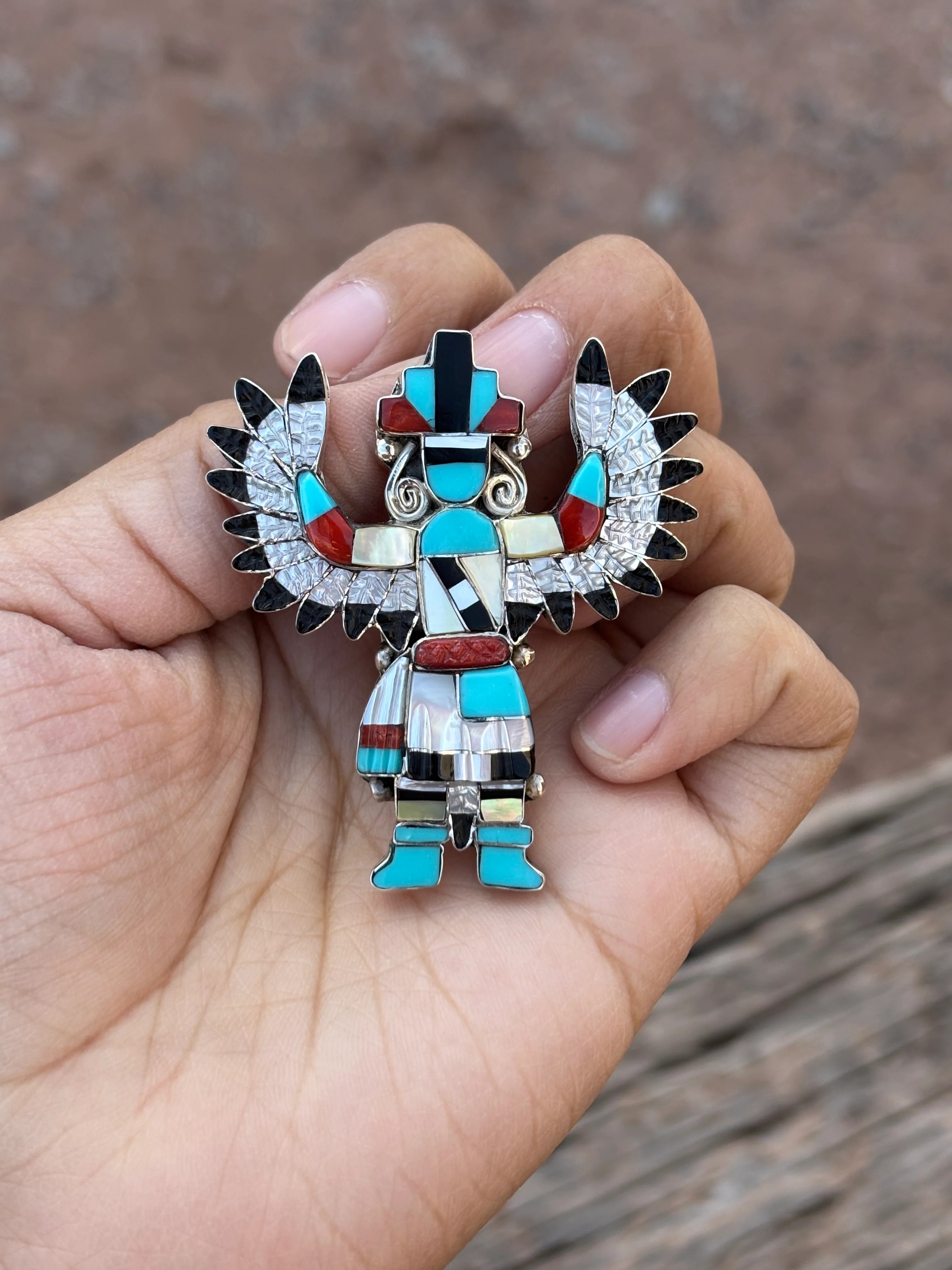Dancing Men Pin/Necklace - Image 2