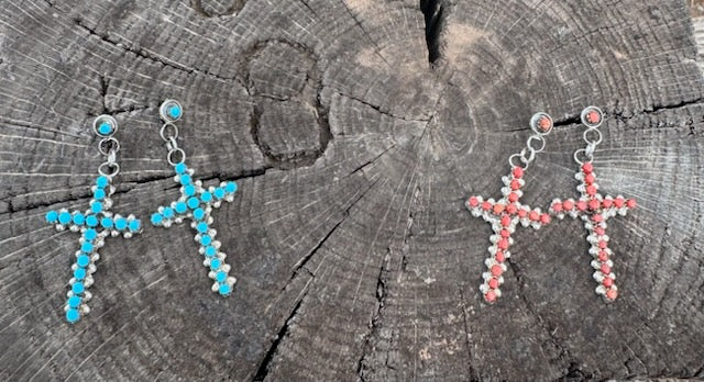 Desert Jewel Cross Earrings - Image 3