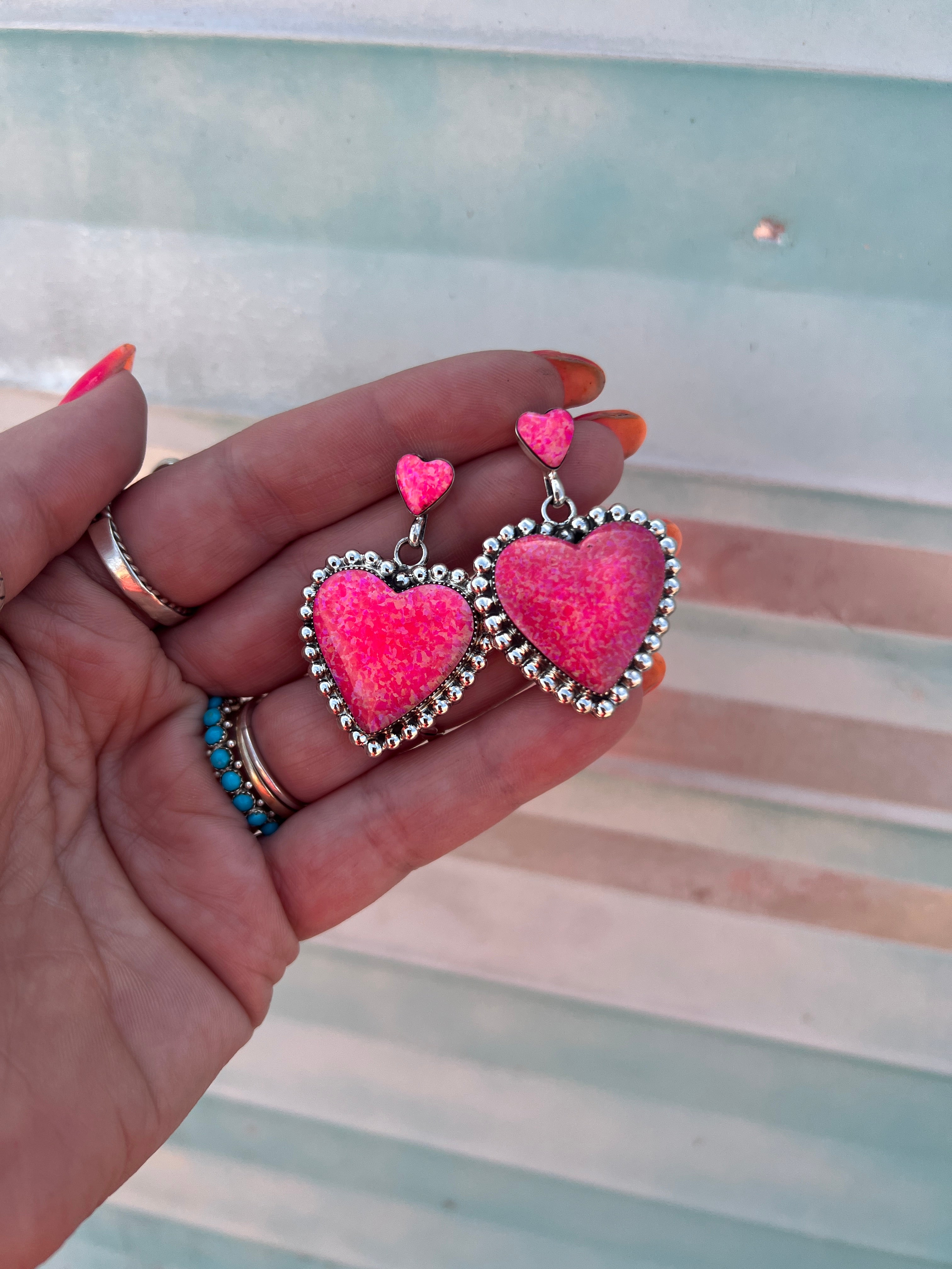 Double Heart Barbie Earrings! So CUTE! - Image 2
