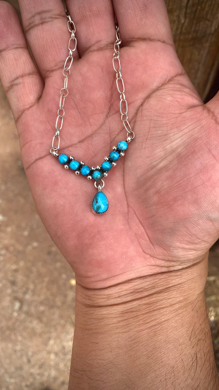 Drippin' in Turquoise Necklace - Image 2