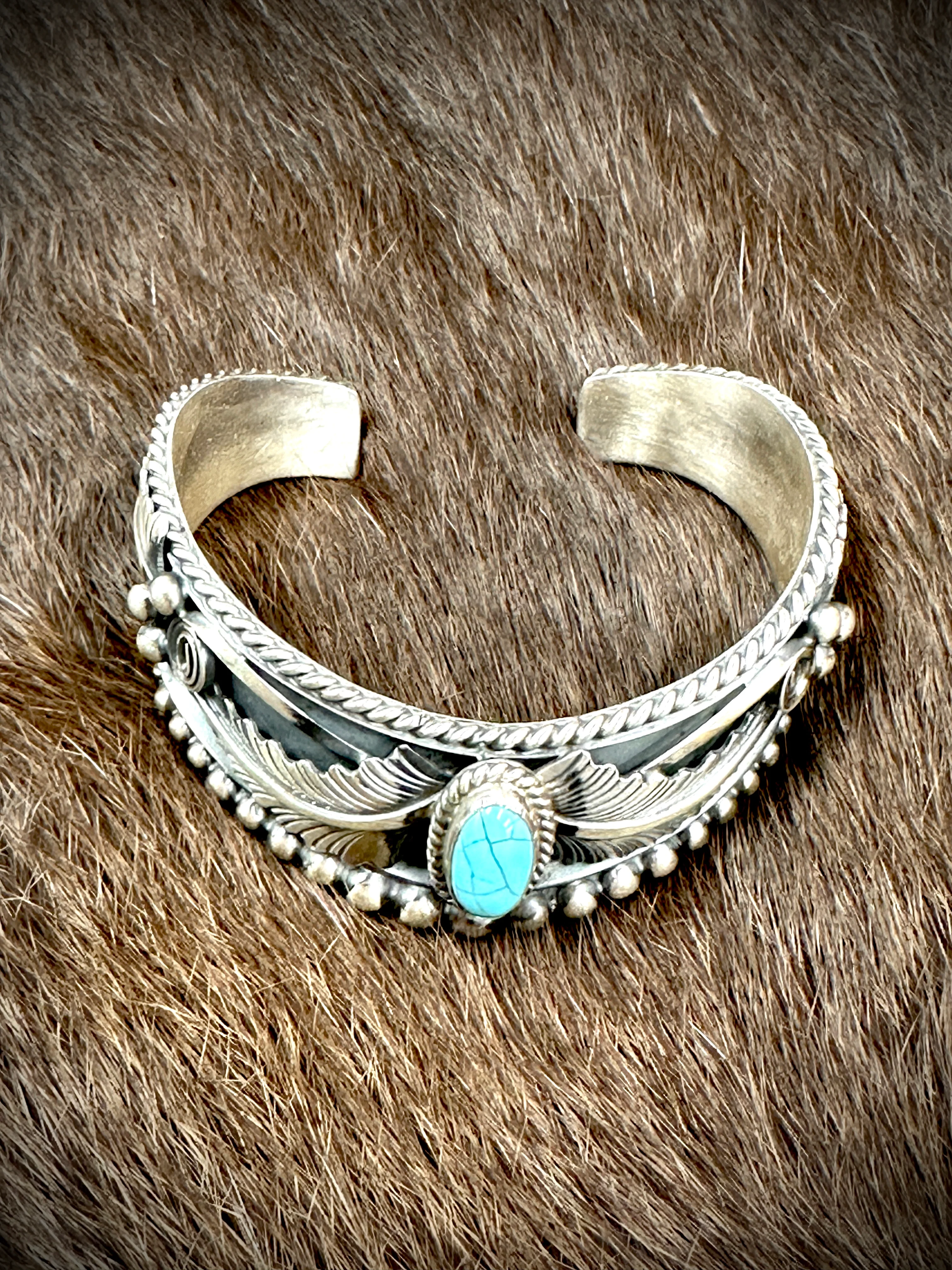 Frankly Speaking Turquoise Cuff - Image 3