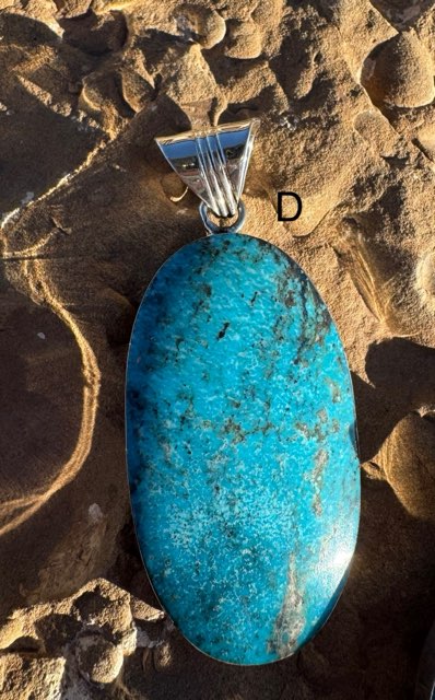 Giant Oval Turquoise Pendant - Image 2