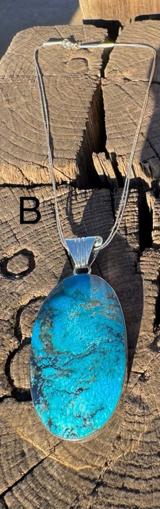 Giant Oval Turquoise Pendant - Image 7