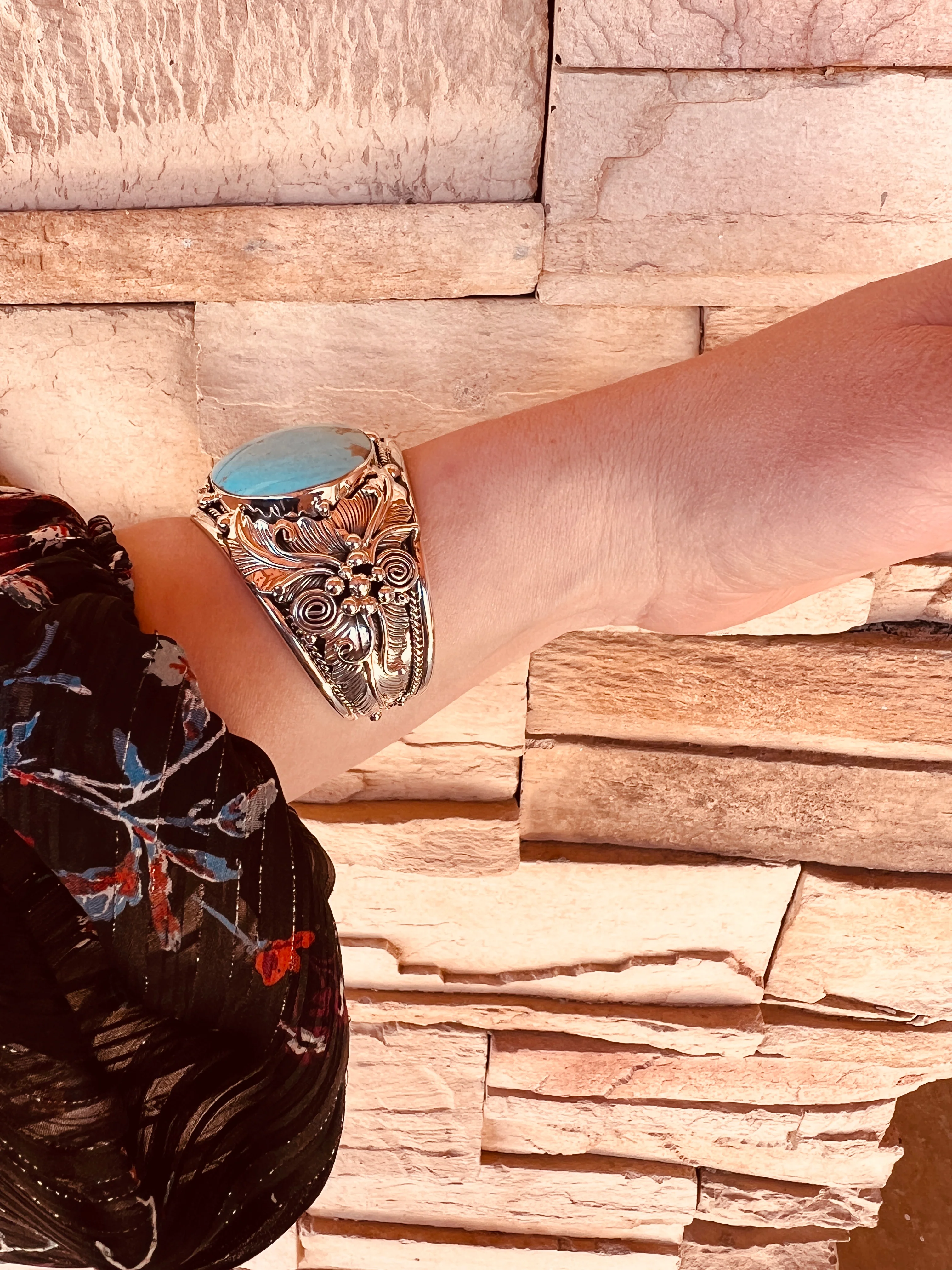 Gilbert Smith Handmade Leaf Cuff - Image 2