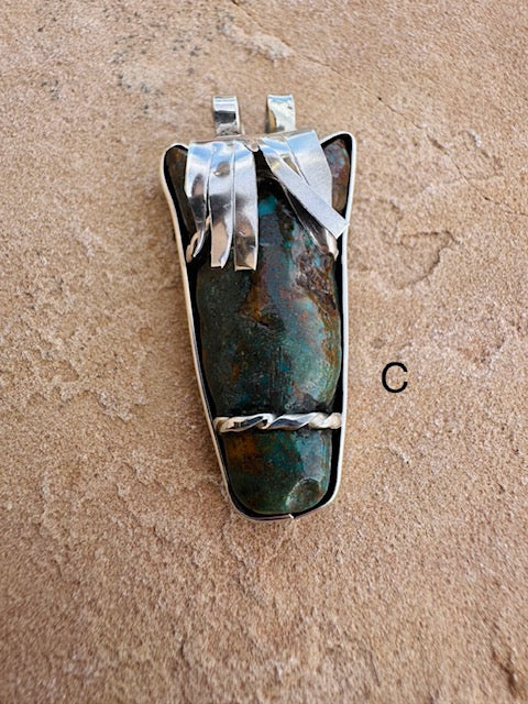 Turquoise Horse Pendants By Leola Nastacio (Large) - Image 4