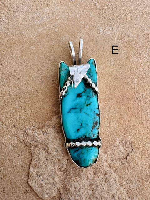 Turquoise Horse Pendants By Leola Nastacio (Large) - Image 6