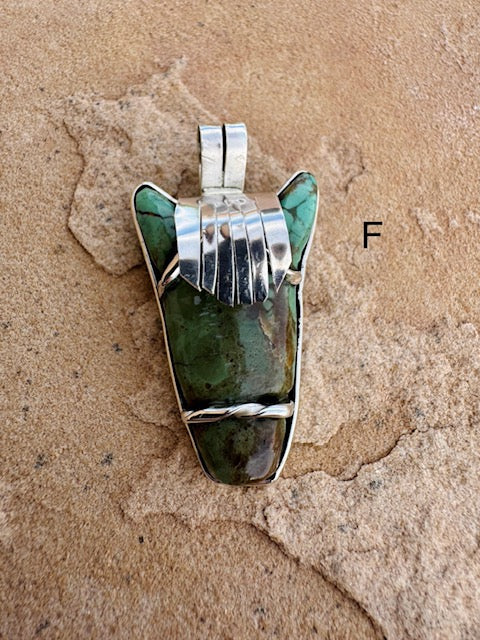 Turquoise Horse Pendants By Leola Nastacio (Large) - Image 7