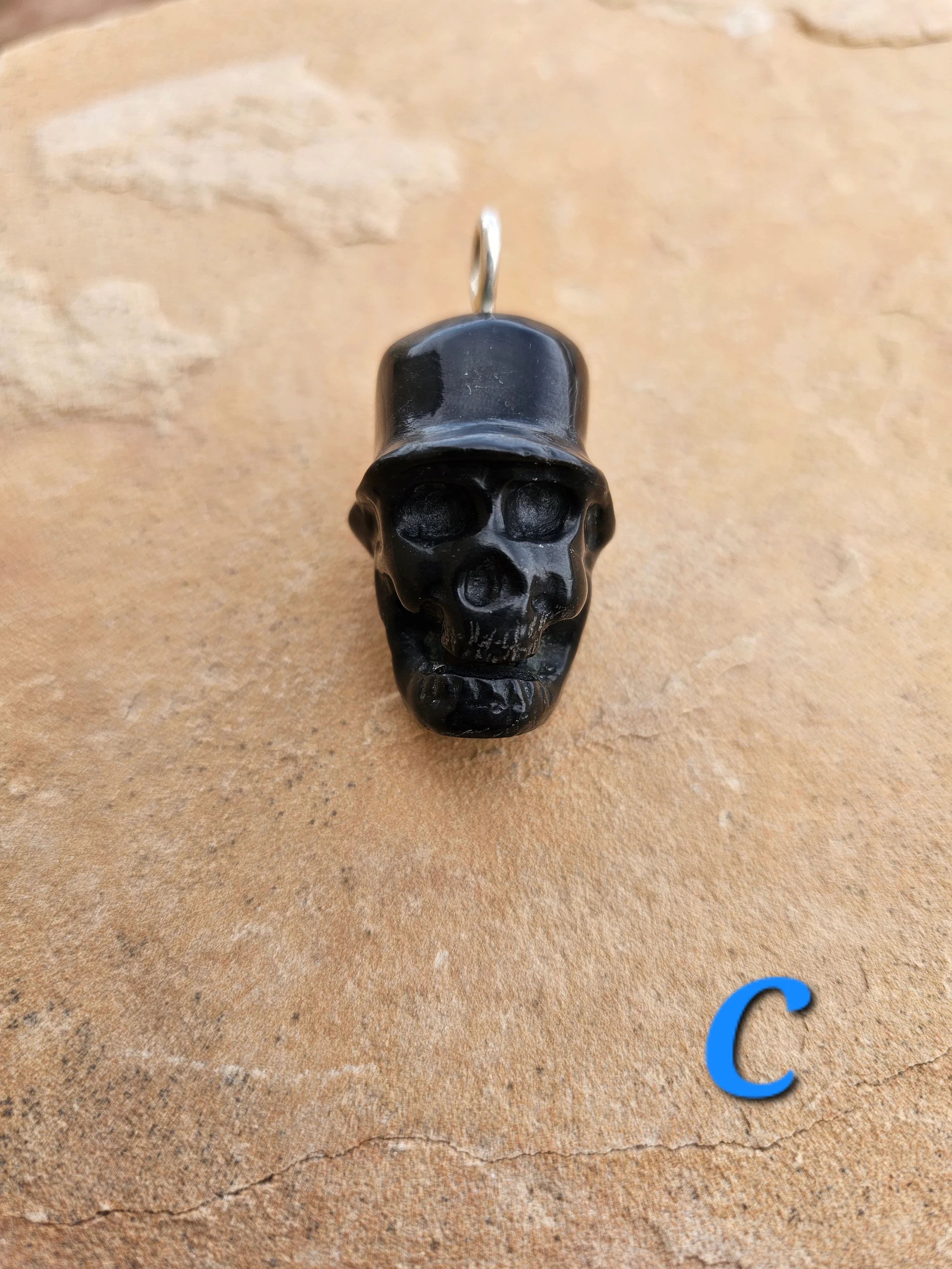 Hand Carved Stone Skull - Image 3