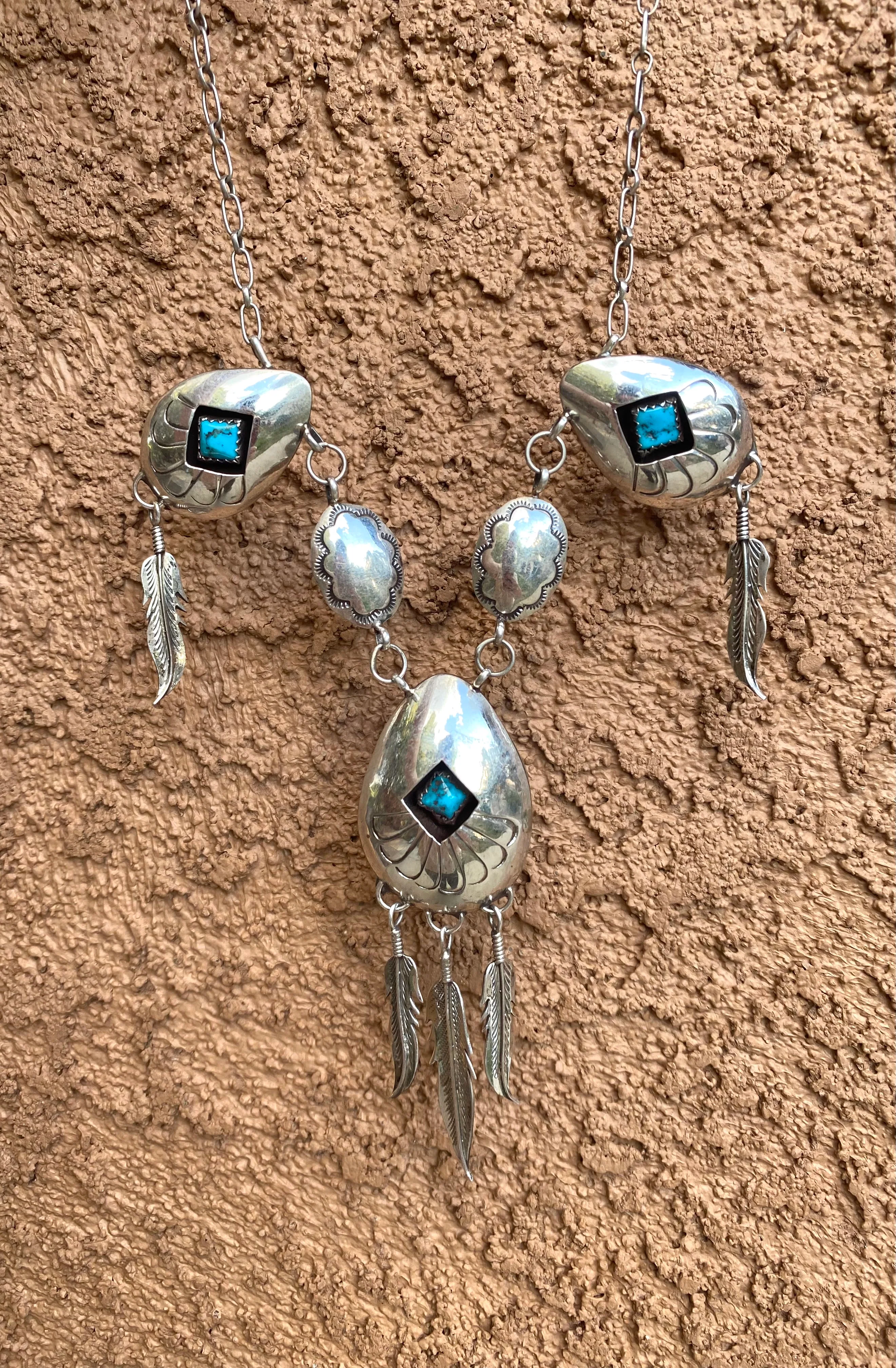 Hanging Feathers Necklace From The Rodgers Collection - Image 2