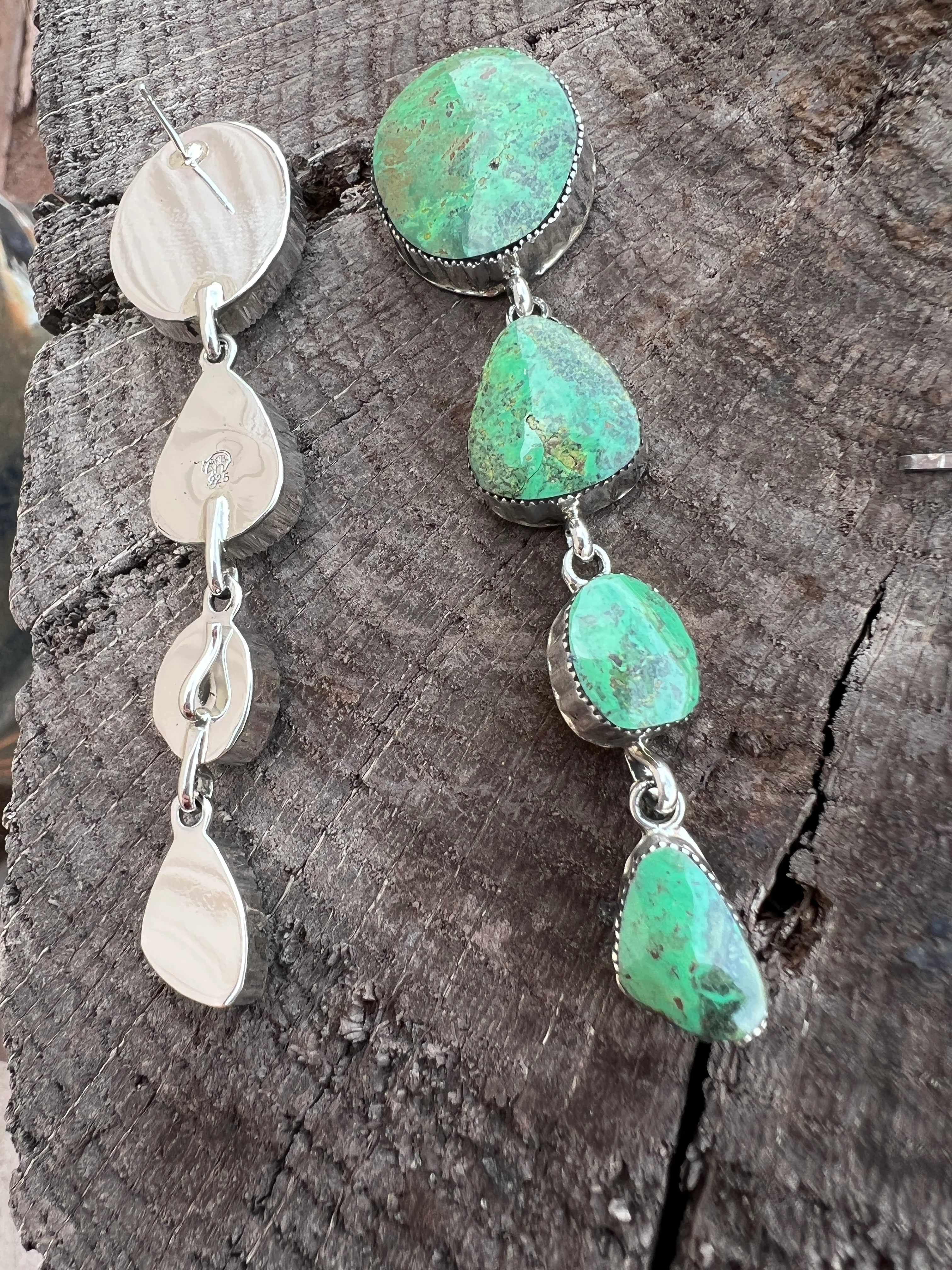 HEY GIRL HEY! Fabulous Shoulder Duster Earrings with Removable Liquid Silver Tassels - Image 4