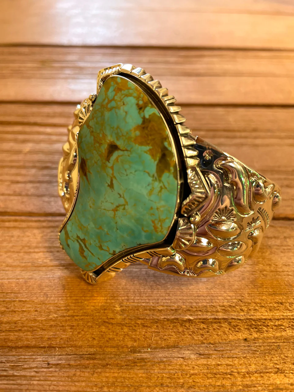 Hope Springs Eternal Turquoise Cuff - Image 3