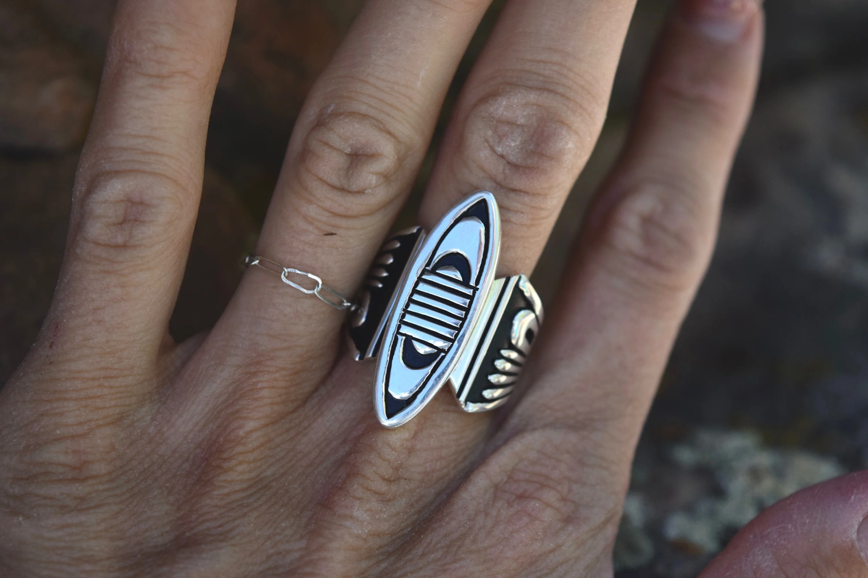 HOPI STEP RING FROM THE RODGERS COLLECTION - Image 2