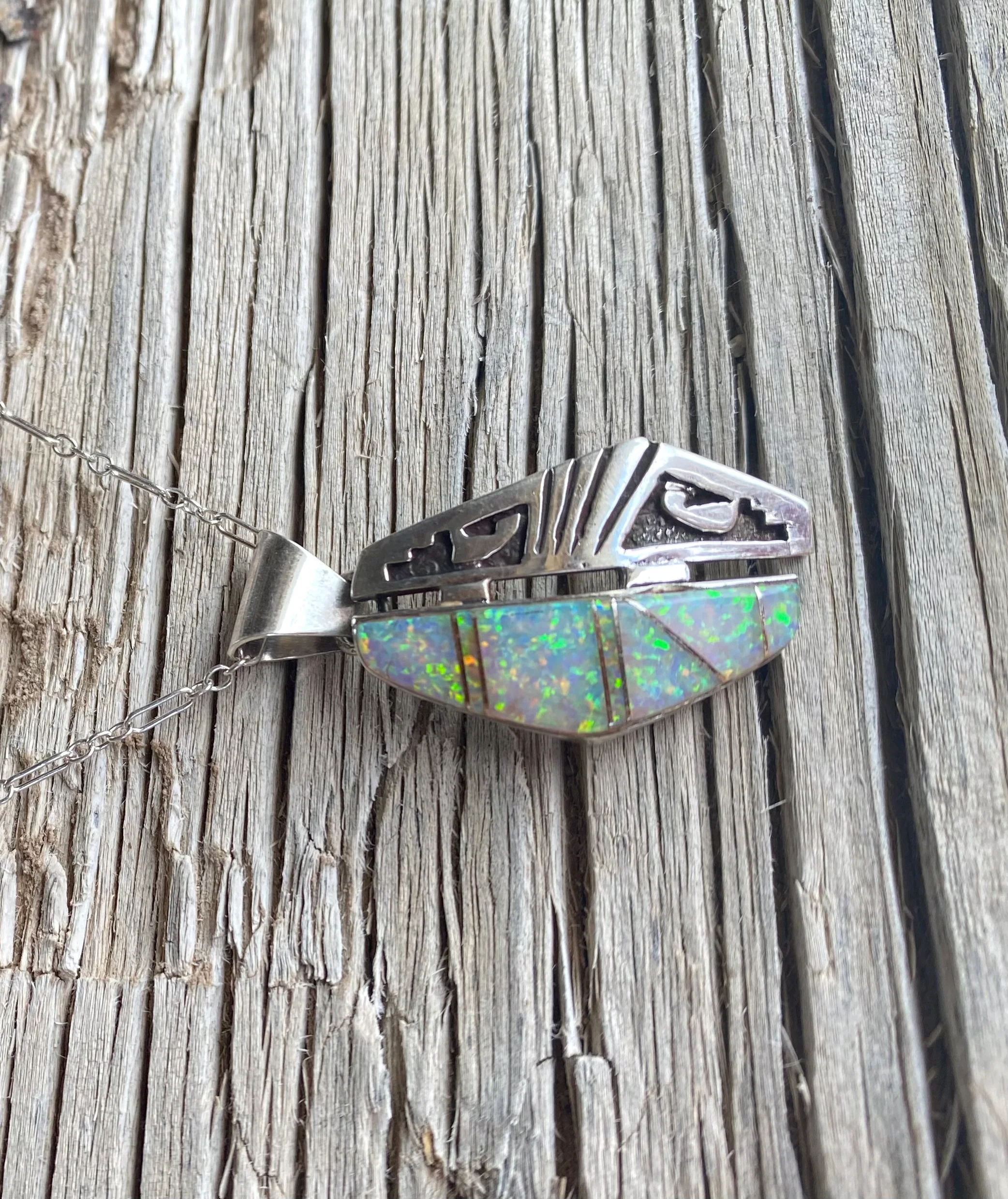 In Line Opal Necklace From The Rodgers Collection. - Image 2