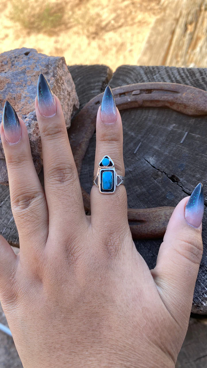 Jimson Belin's Contemporary Kingman Turquoise Set - Image 7