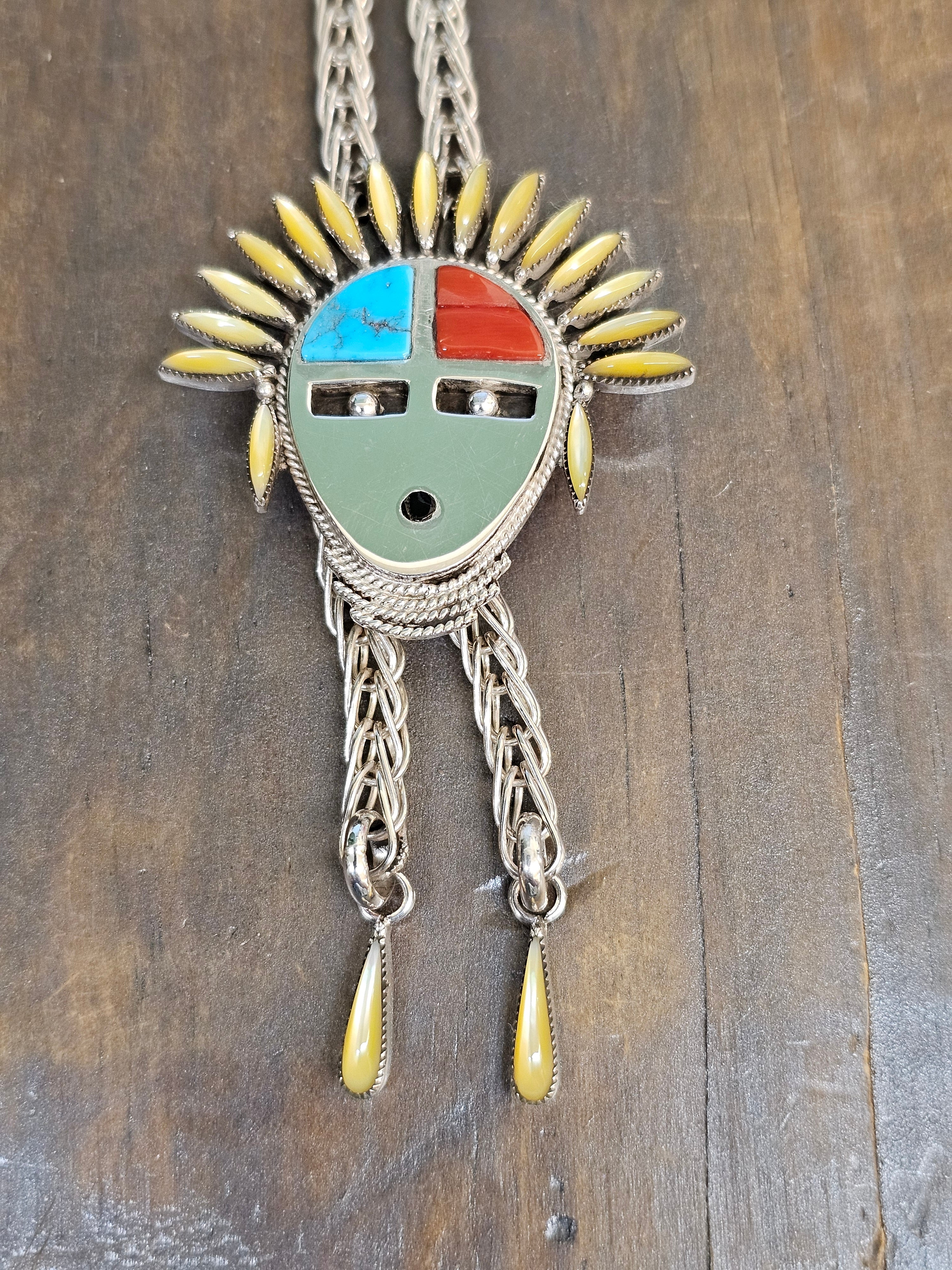 Kachina Pendant with Tassel Necklace - Image 3