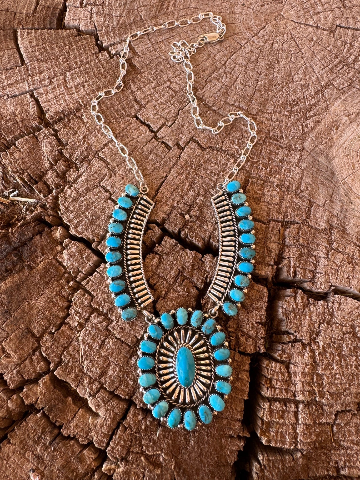 Kingman Turquoise Collared Necklace - Image 2