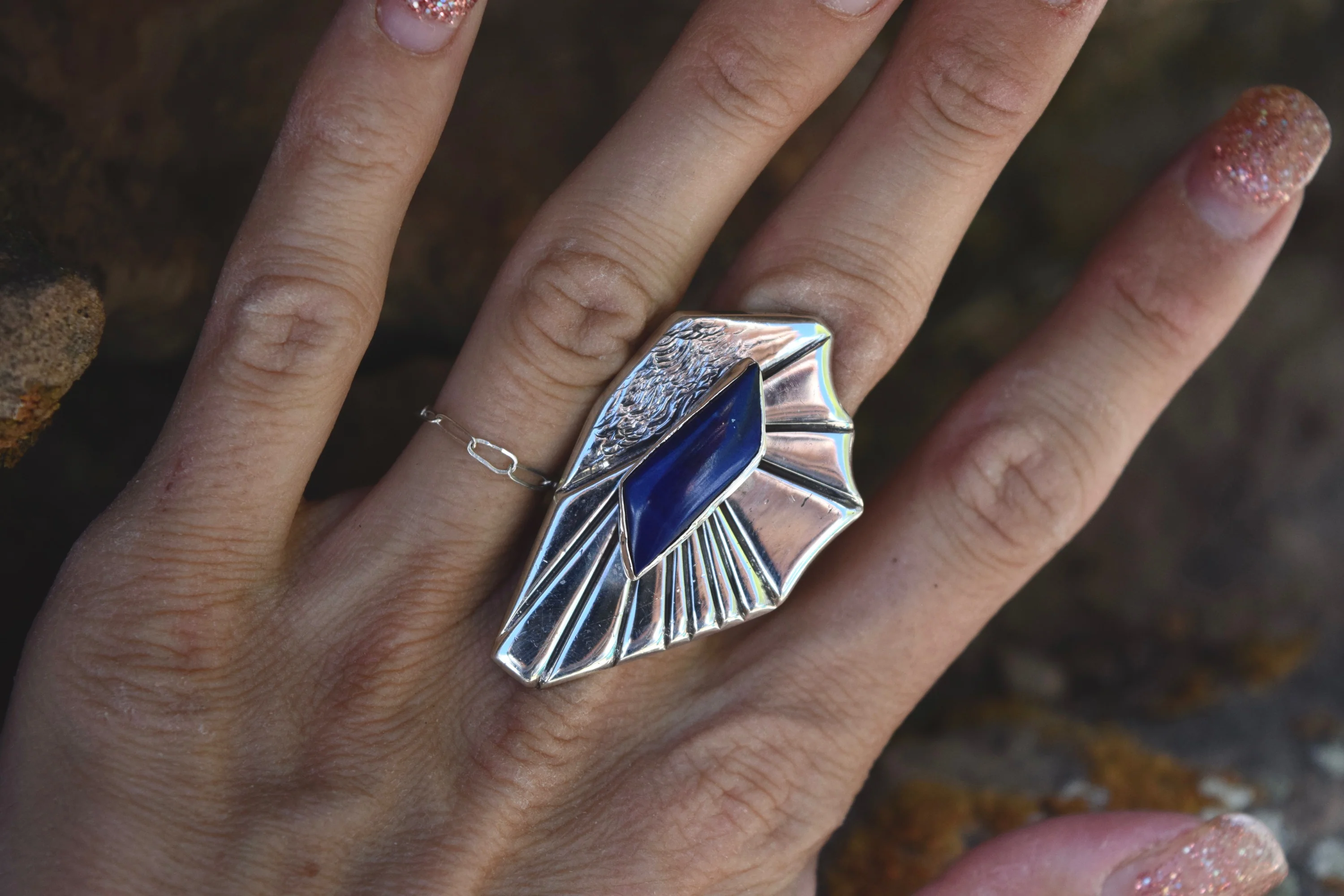 LAPIS OCEAN RING FROM THE RODGERS COLLECTION - Image 2
