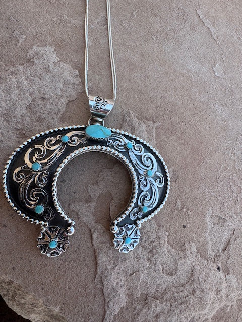 Large Silver Naja Pendant - Image 3