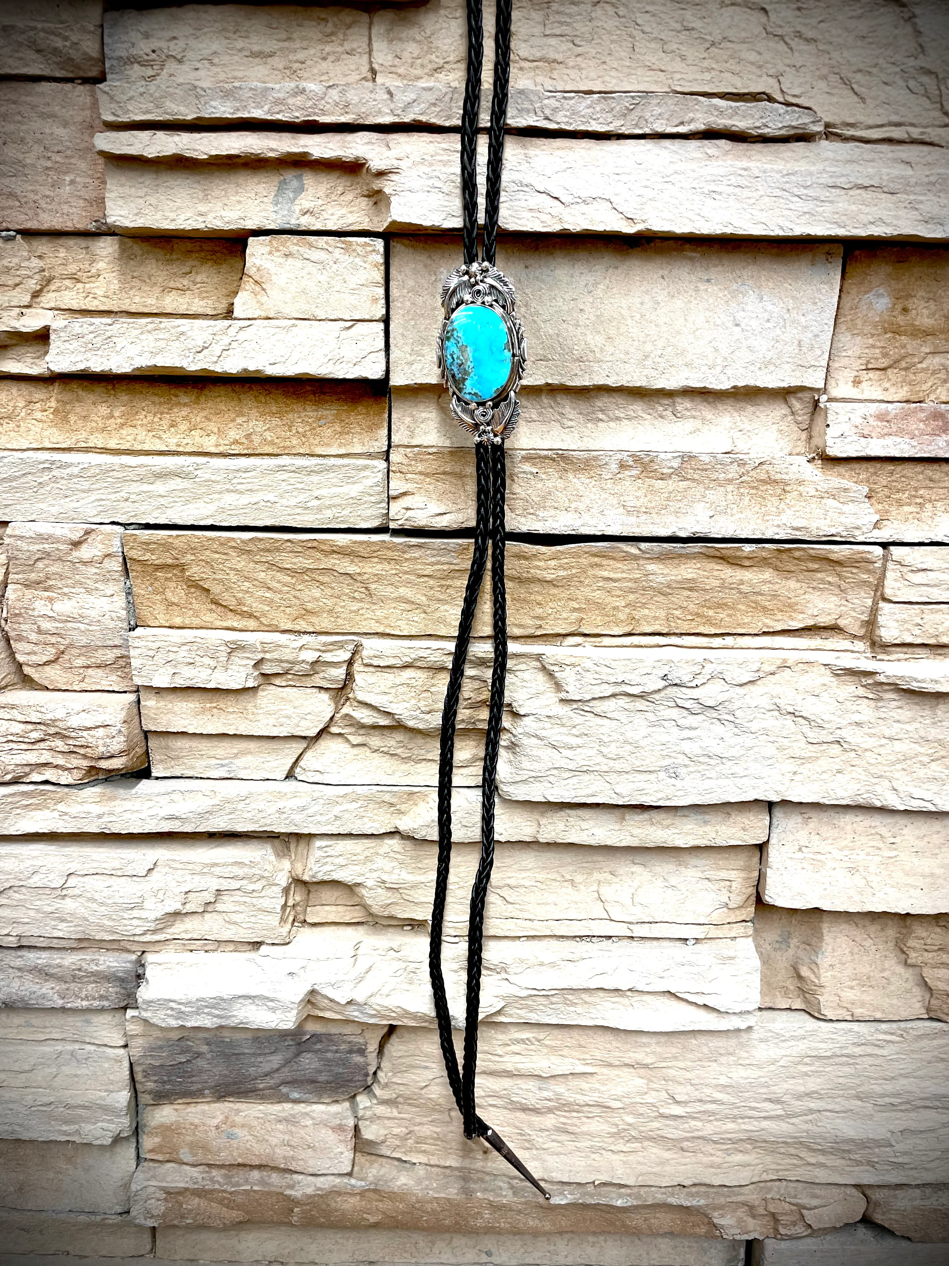 Large Turquoise Bolo Tie - Image 3