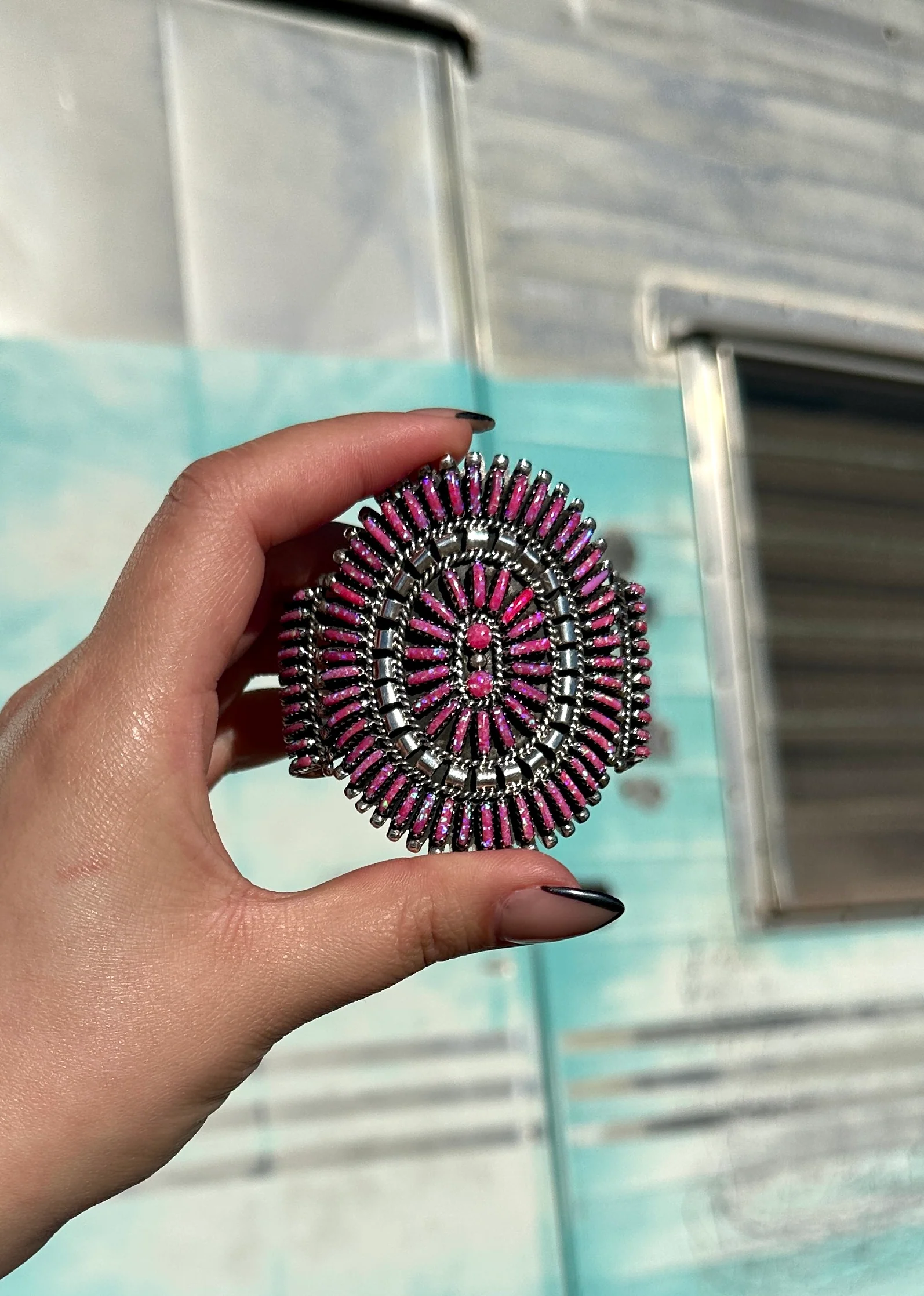 Lasso Me Barbie Needlepoint Cluster Cuff - Image 5