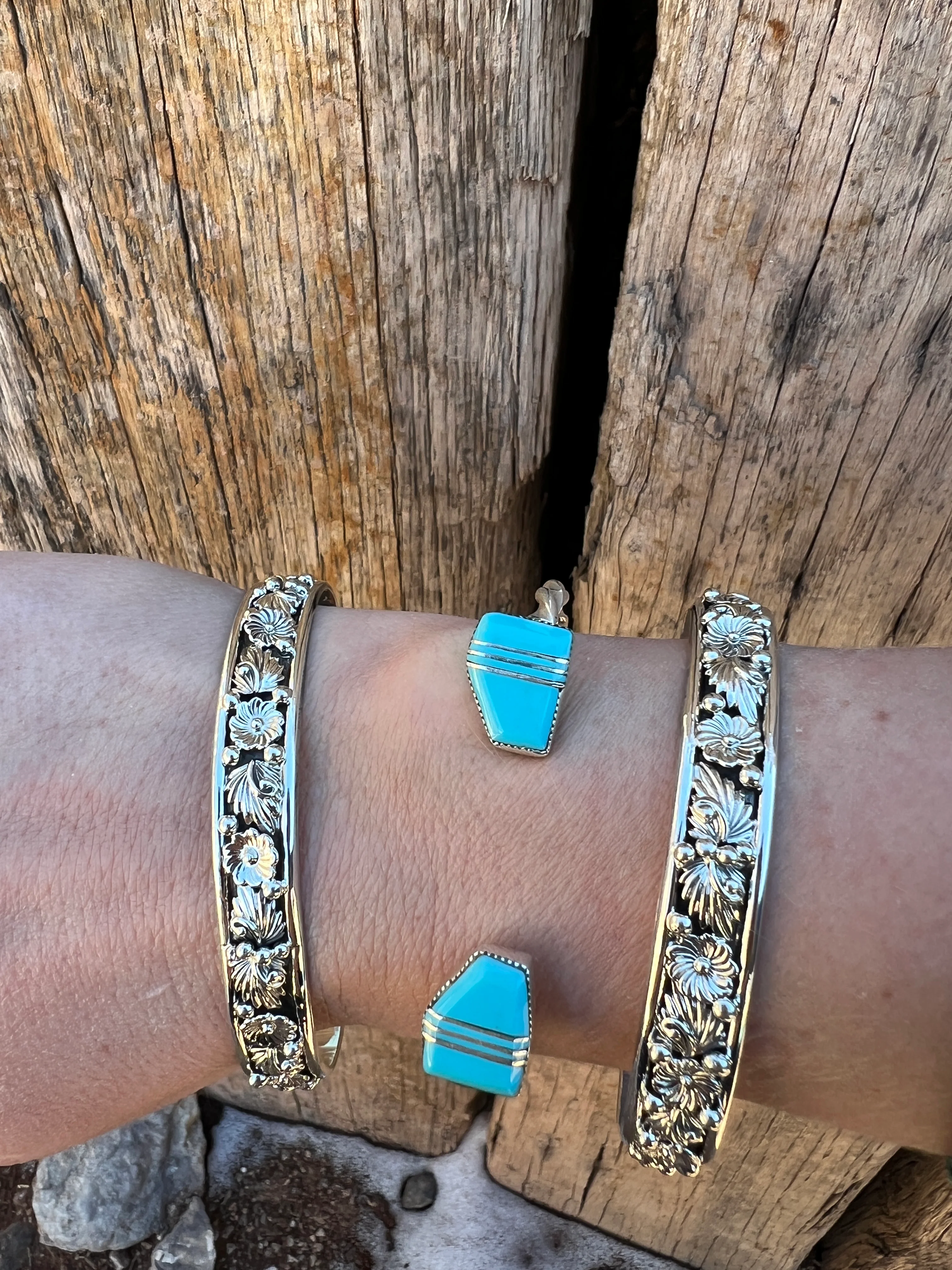 Leaf and Flower Bangle - Image 2