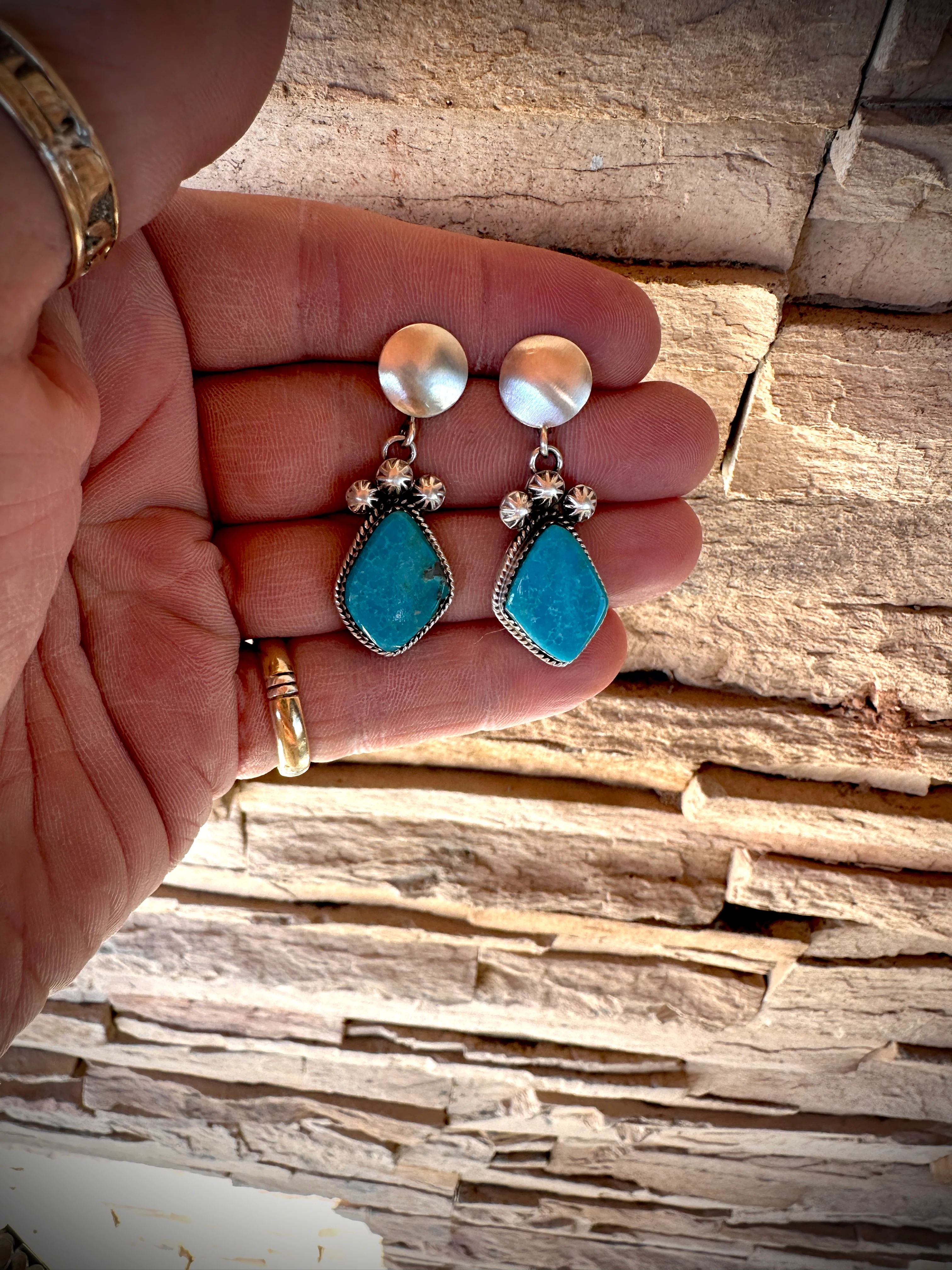 Let Yourself Go Turquoise Squash Necklace and Earring Set - Image 6