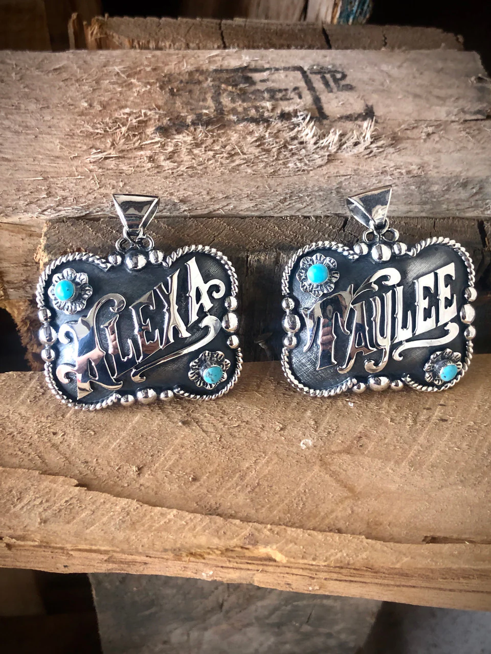Limited Edition Navajo "Name Carved" Buckle Pendants Artist Michael Yazzie - Image 3