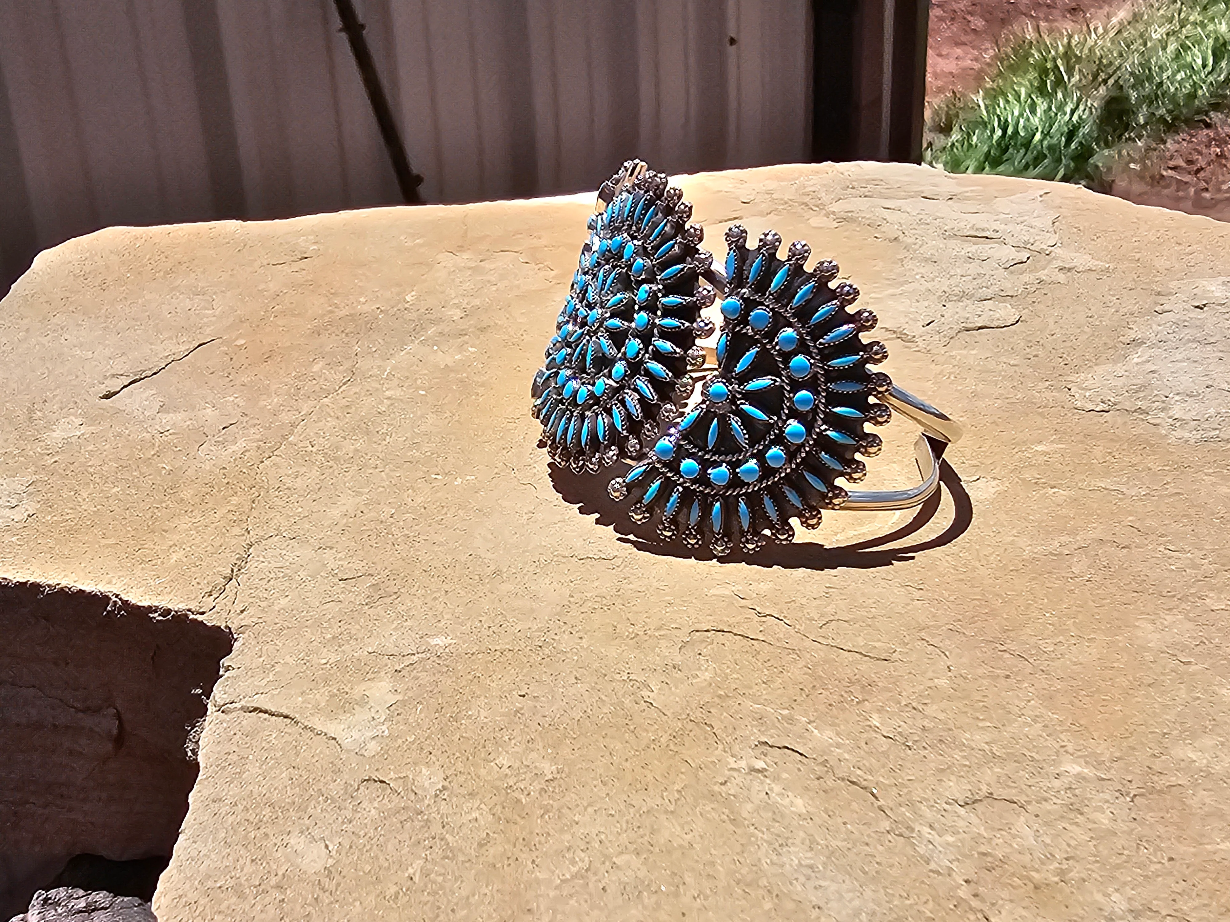Marlena Chavez Flower Framed Cuff - Image 4