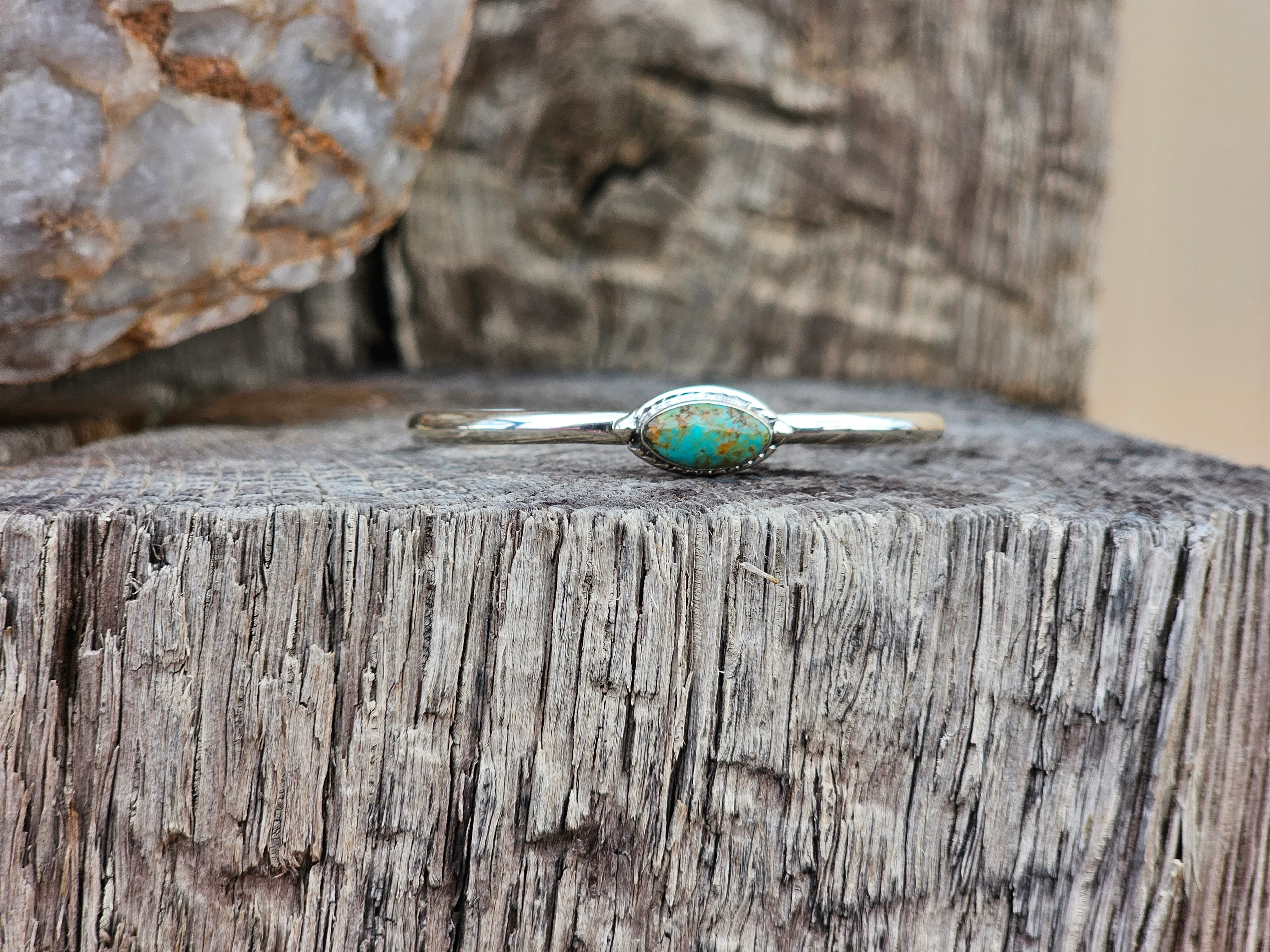 Marquise Turquoise Baby Bracelet - Image 5