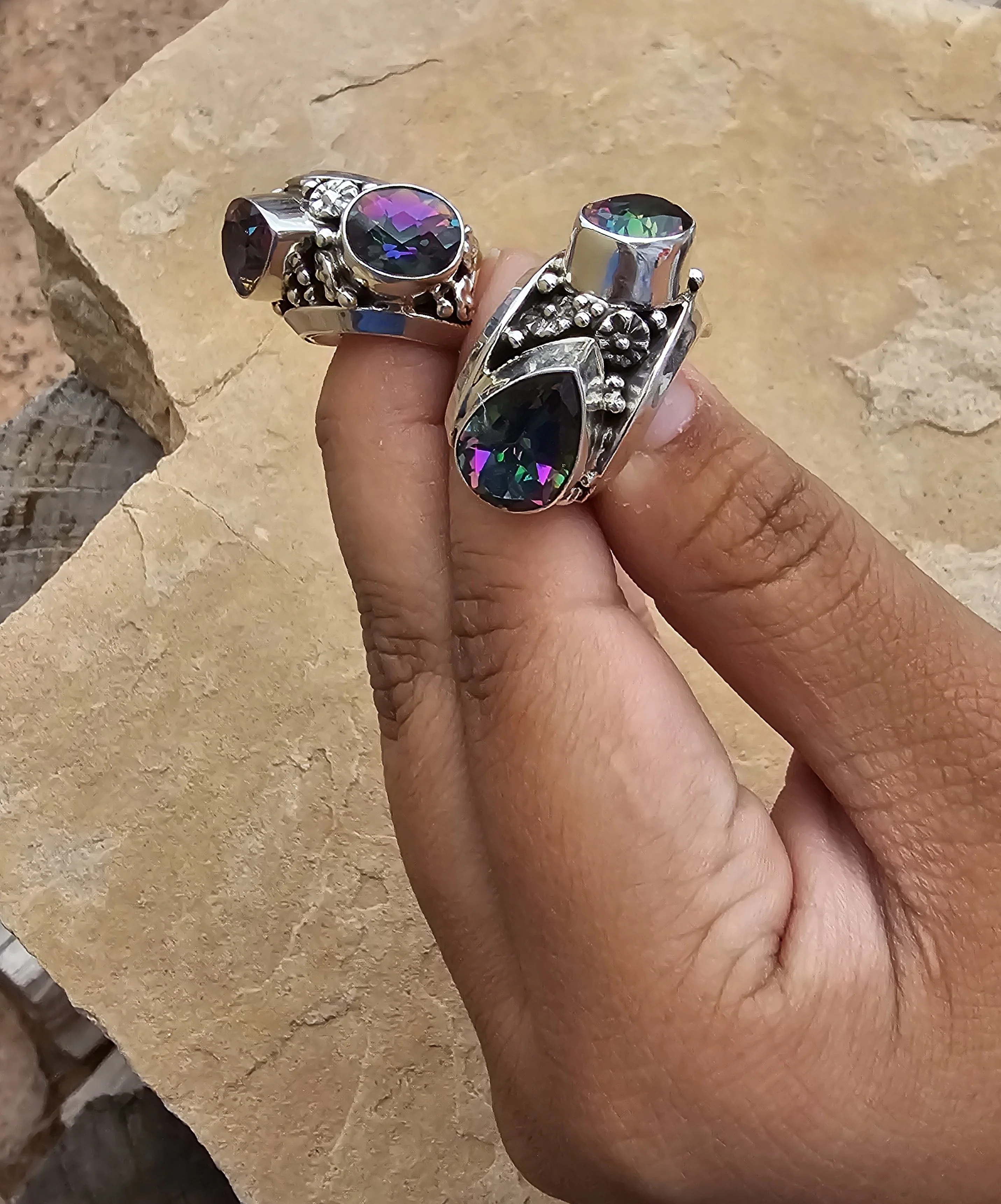 Me and You Amethyst Ring - Image 3