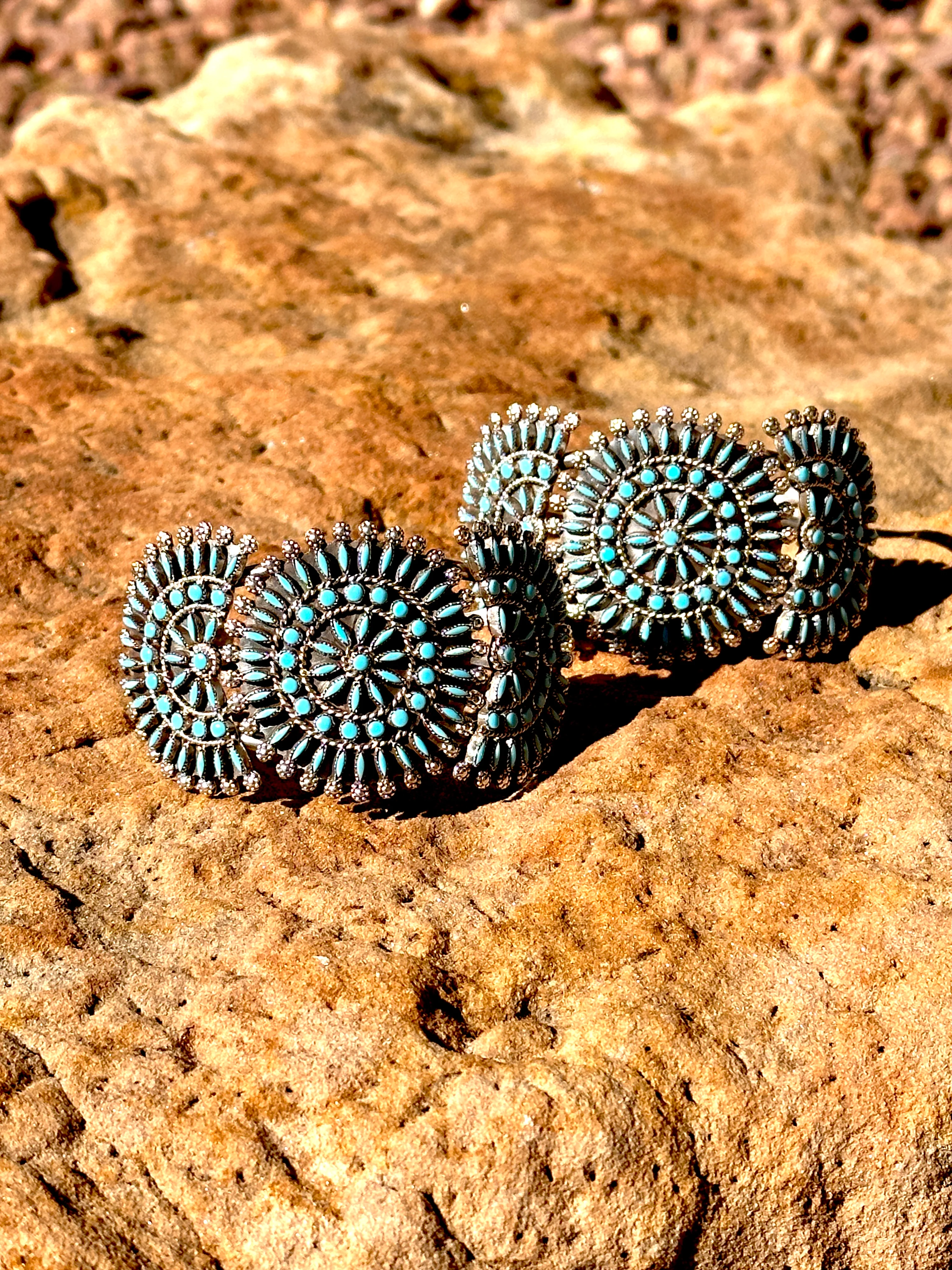 Merlinda Chavez Needlepoint Zuni Cuff - Image 3