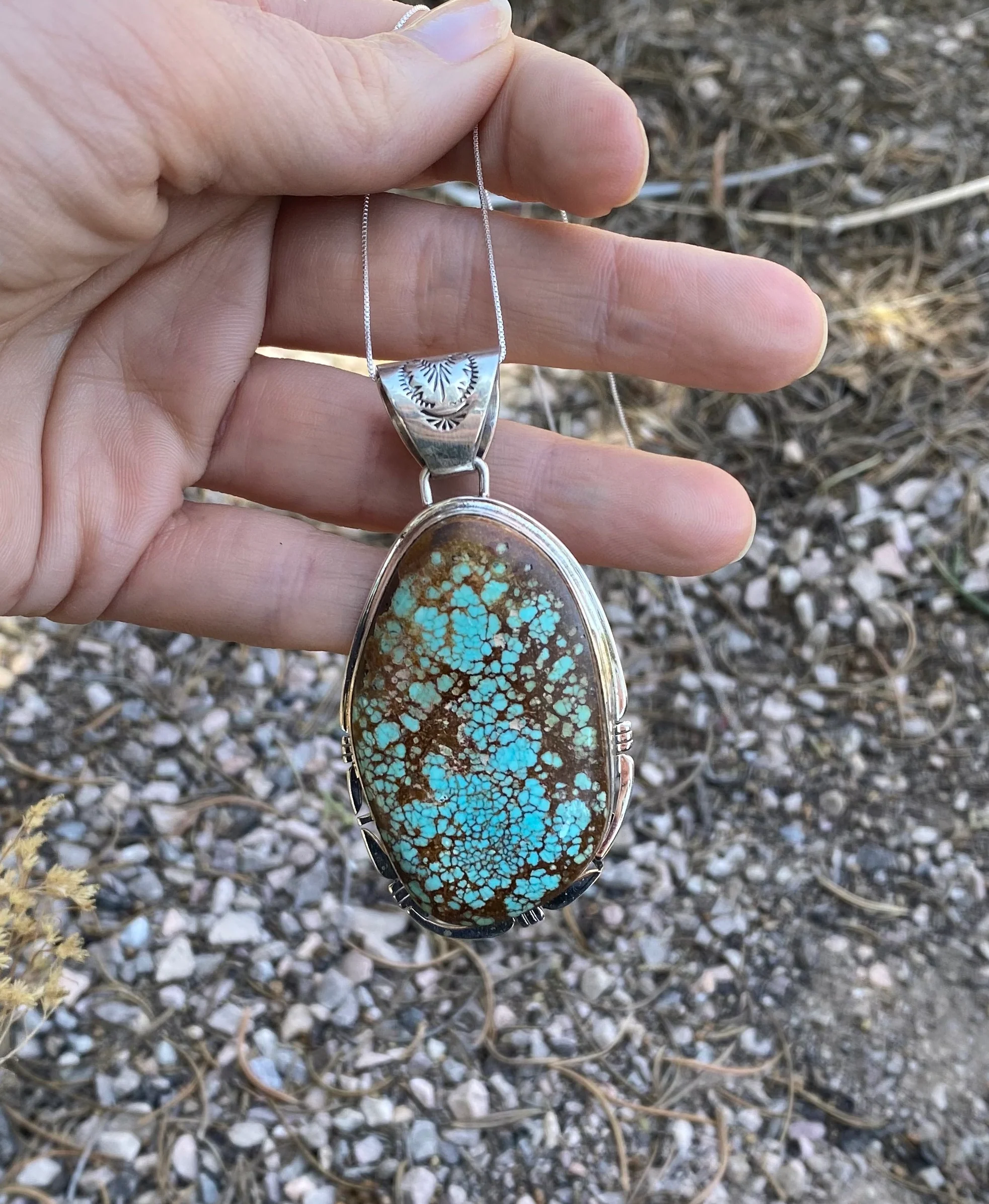 Mesmerized Nevada Turquoise Necklace From The Rodgers Collection - Image 3