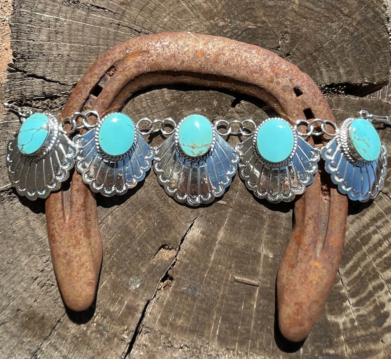 Micheal Yazzie 5 Stone Choker - Image 2